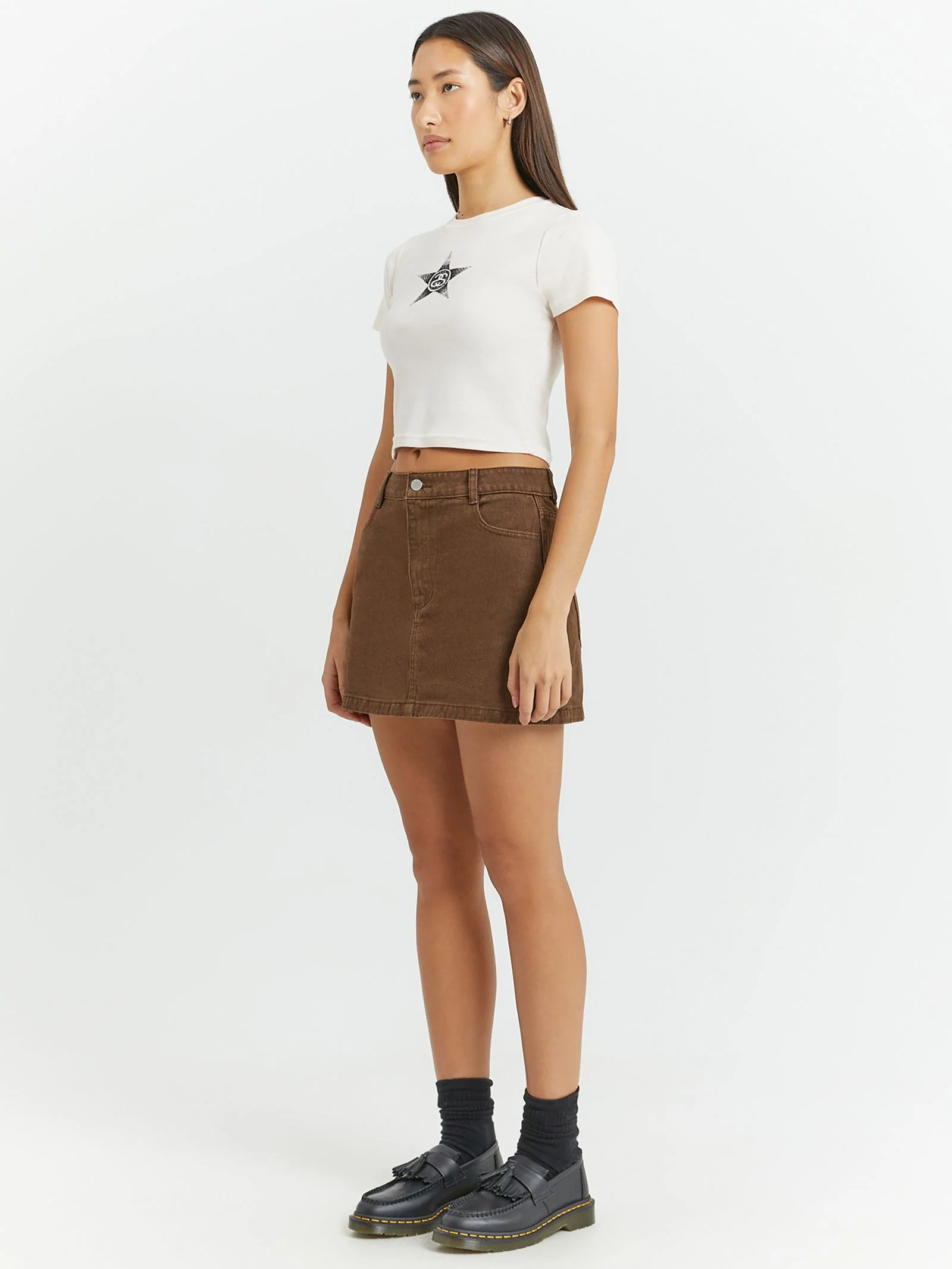 Workwear Denim Mini Skirt - Image 2