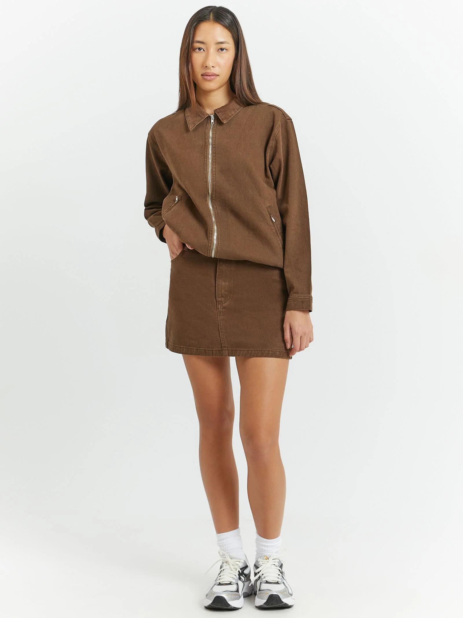 Workwear Denim Mini Skirt - Image 3