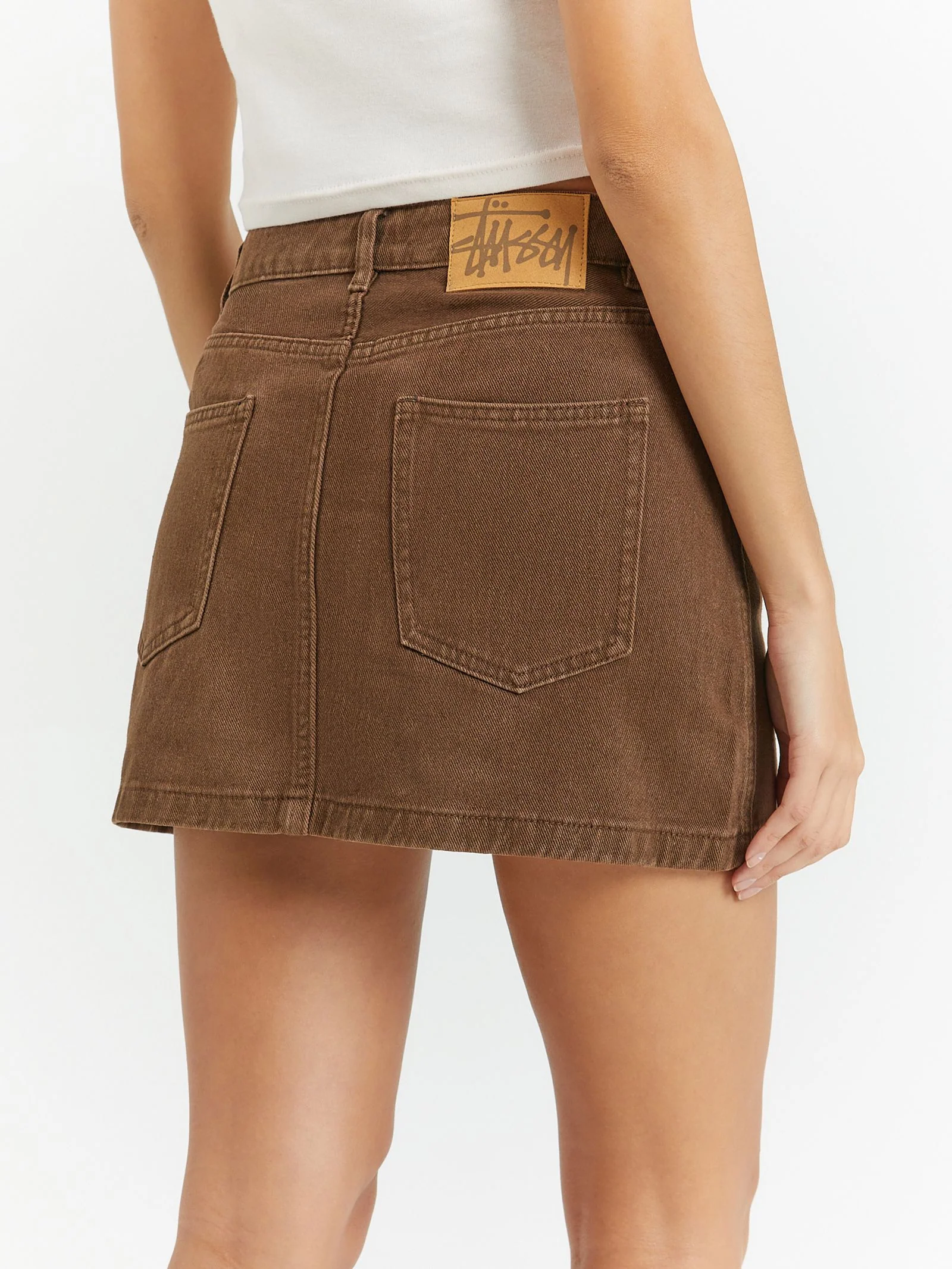 Workwear Denim Mini Skirt - Image 4