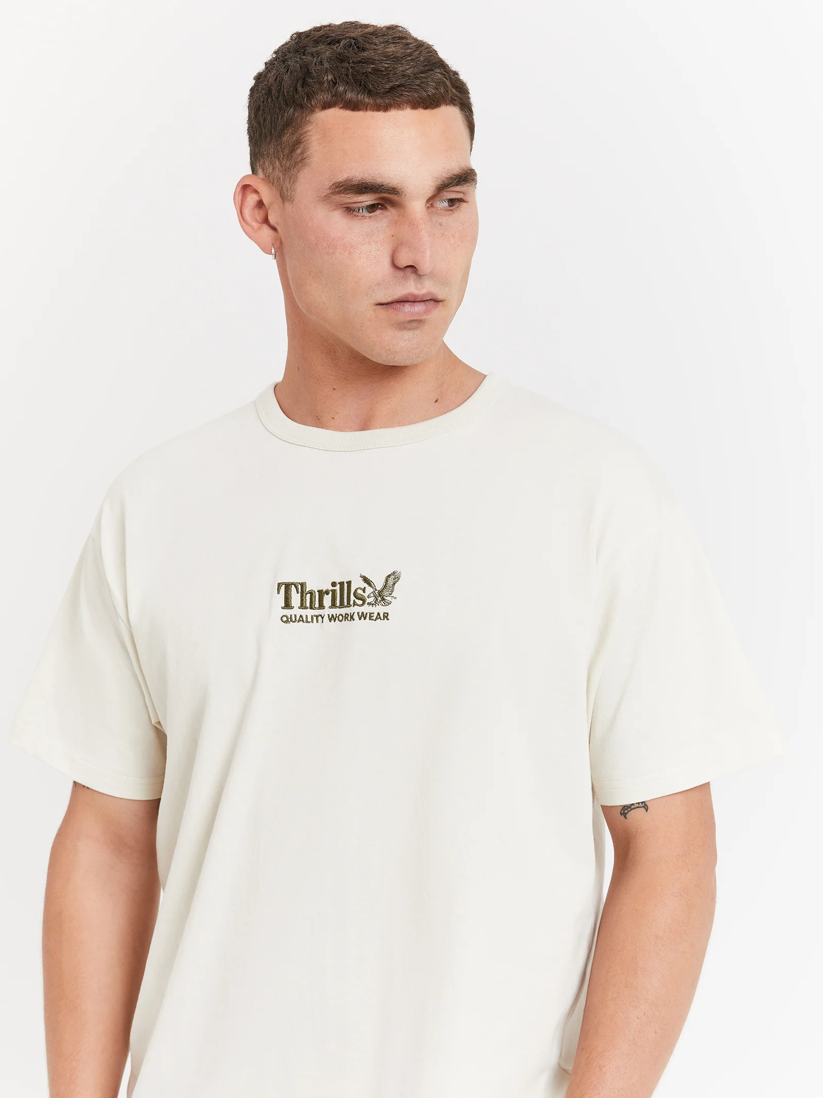 Workwear Embro Box Fit T-Shirt - Image 3