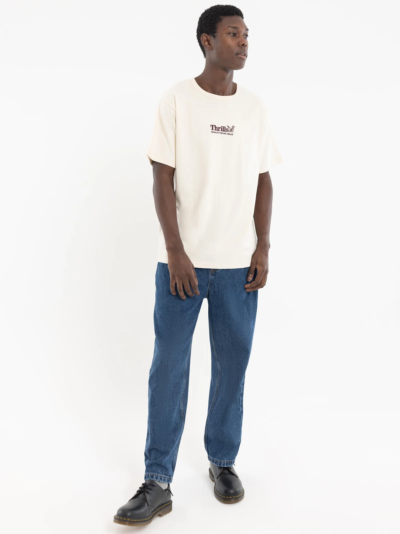 Workwear Embroidered Merch Fit T-Shirt - Image 2