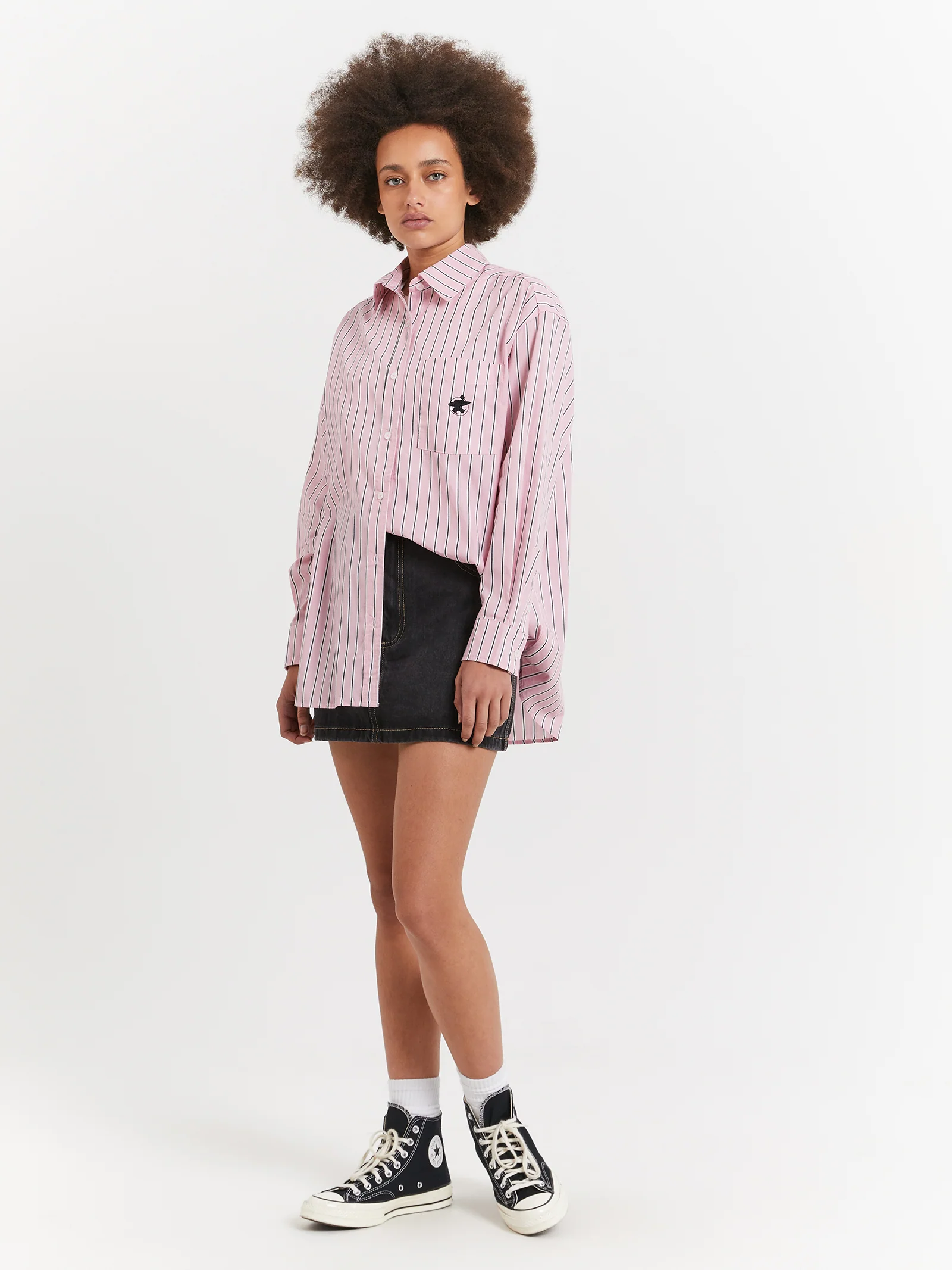 Workwear Denim Mini Skirt - Image 2