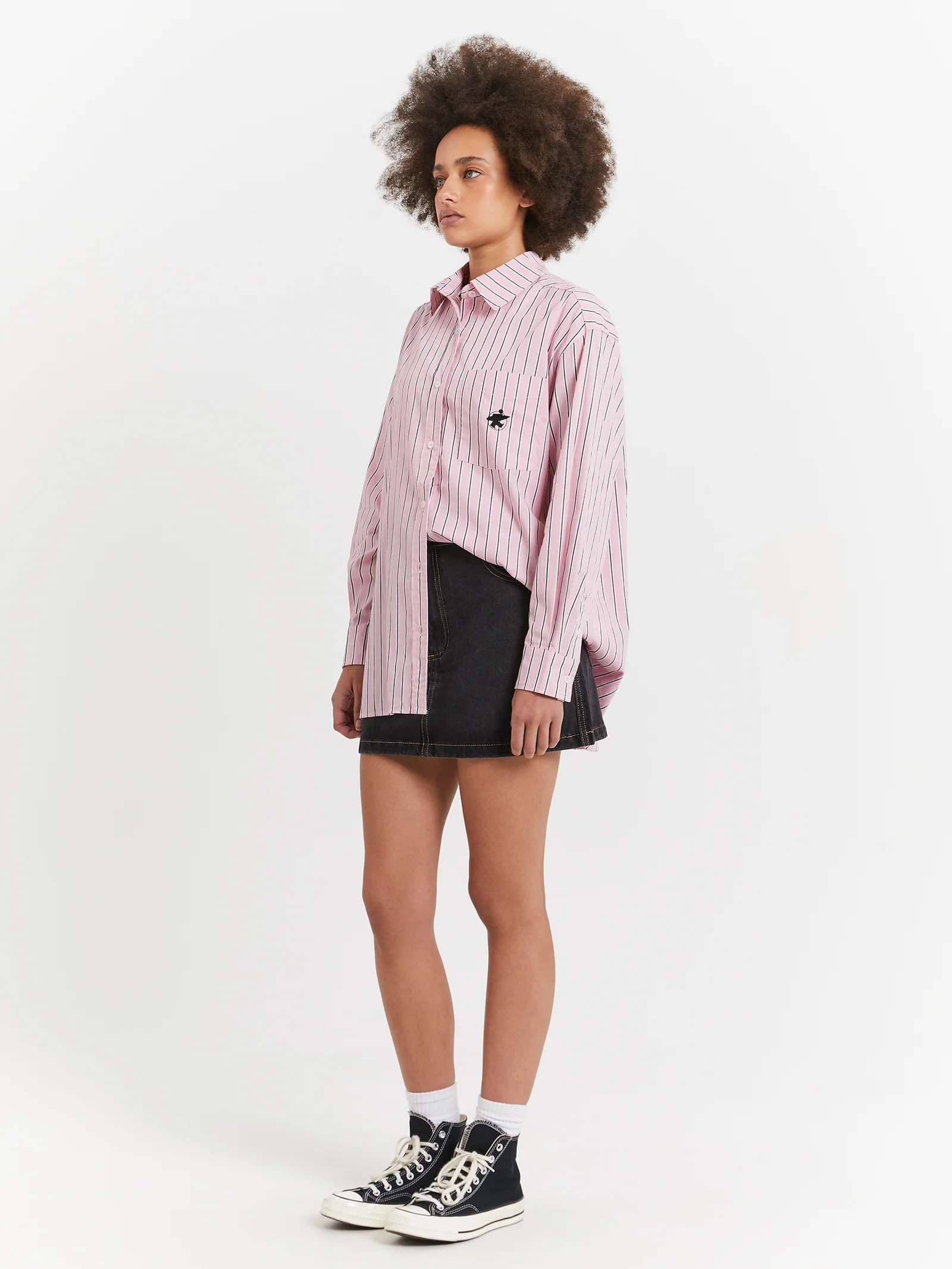 Workwear Denim Mini Skirt - Image 4