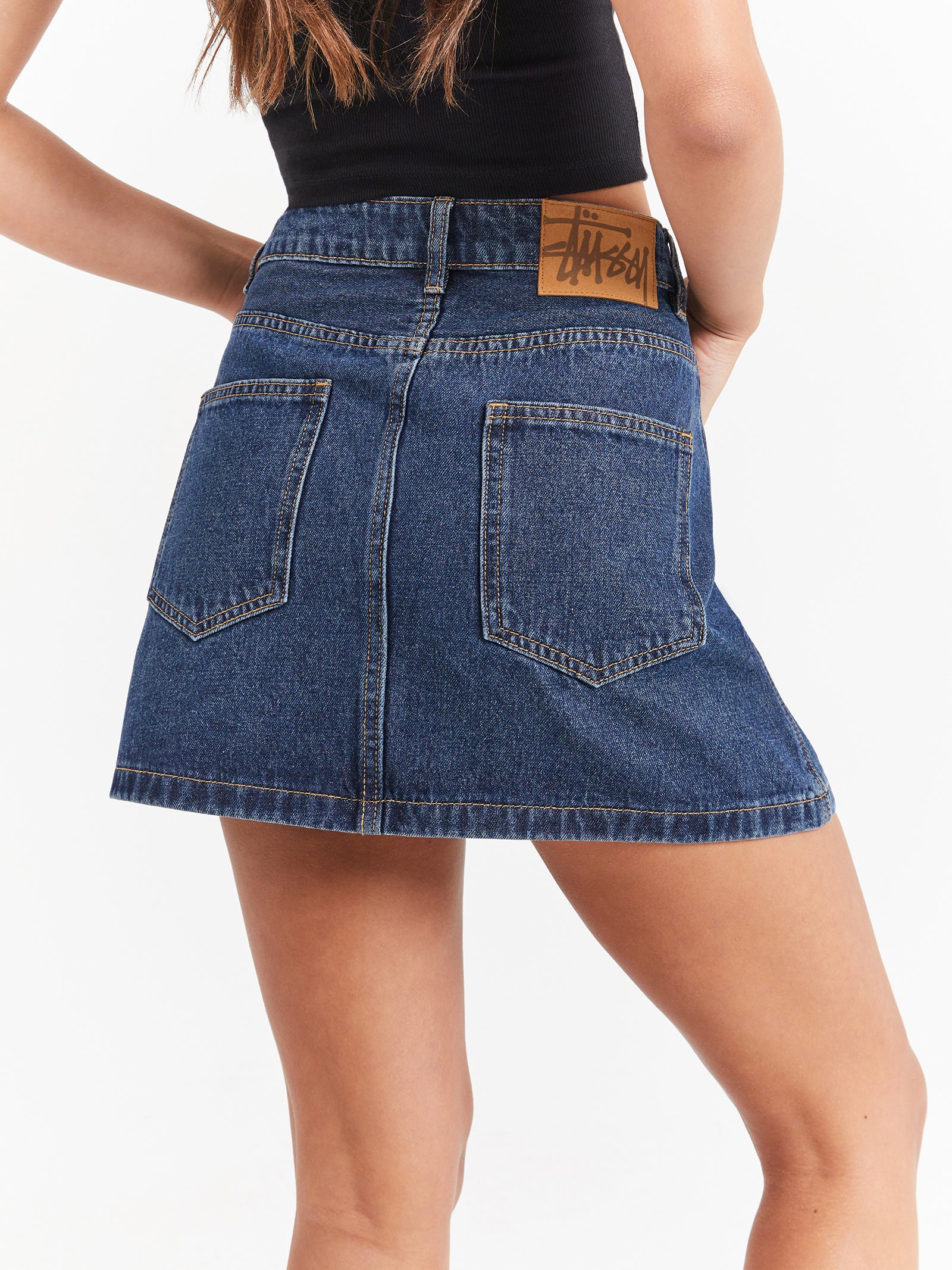 Workwear Denim Mini Skirt - Image 2
