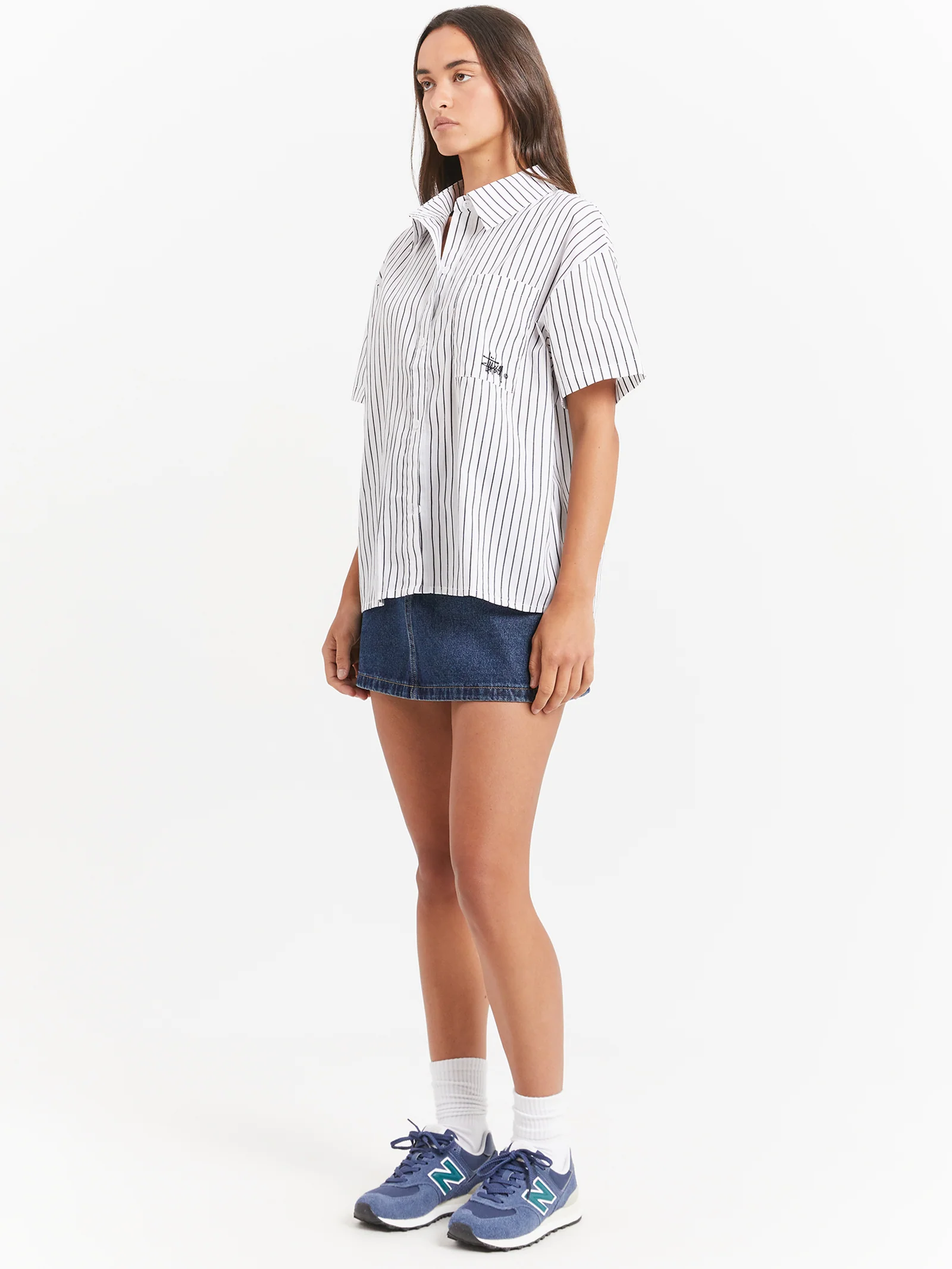 Workwear Denim Mini Skirt - Image 4