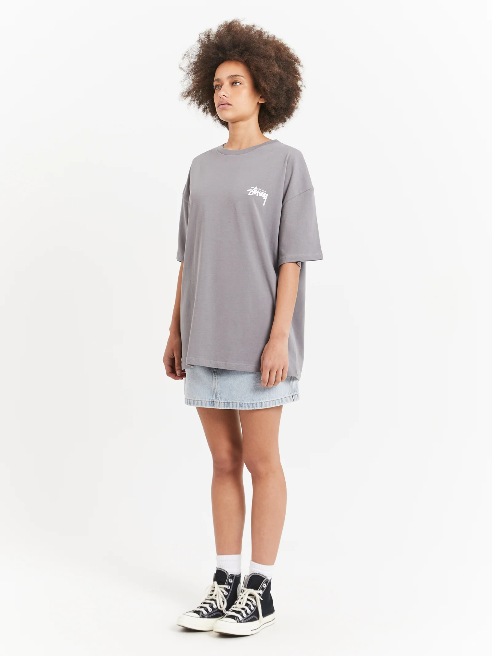 Workwear Denim Mini Skirt - Image 4