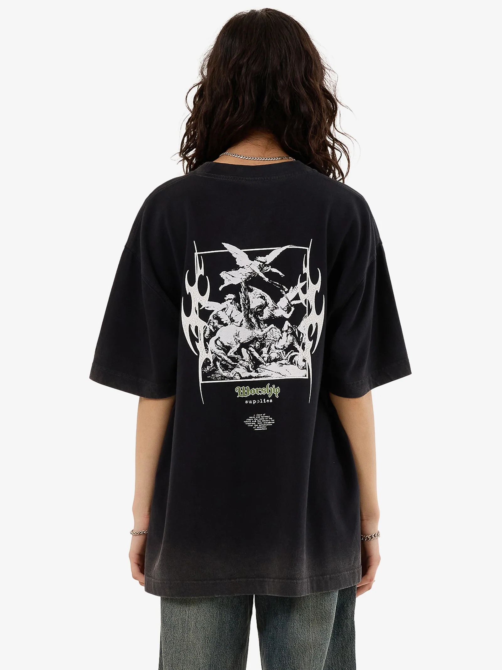 At Peace Oversized Fit Tee - Image 2
