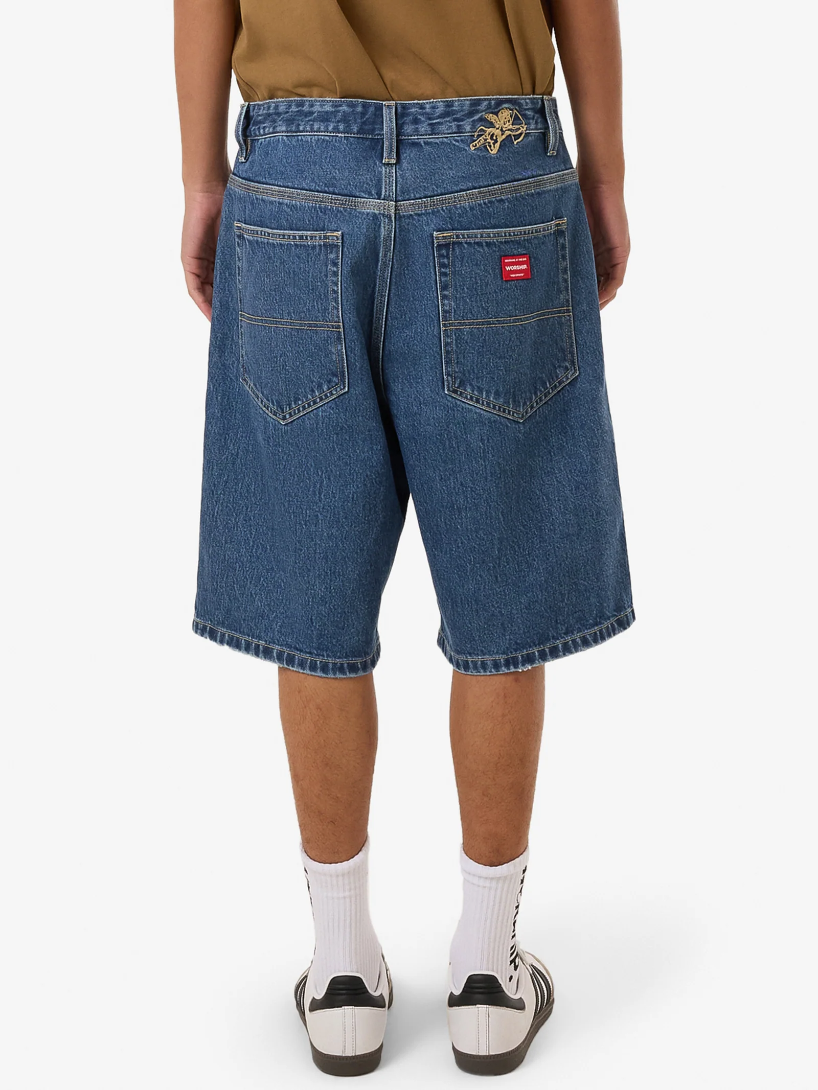 Big Dawg Jean Short - Worn Blue Rinse - Image 2