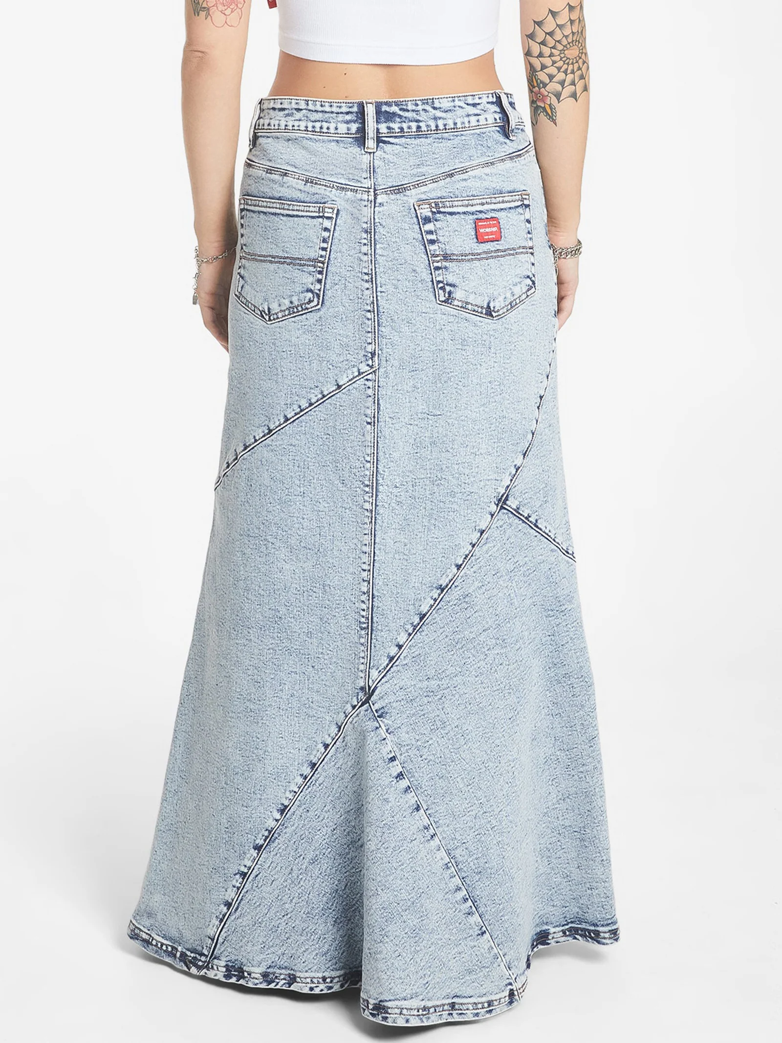 Crossroads Low Rise Denim Maxi Skirt - Image 3
