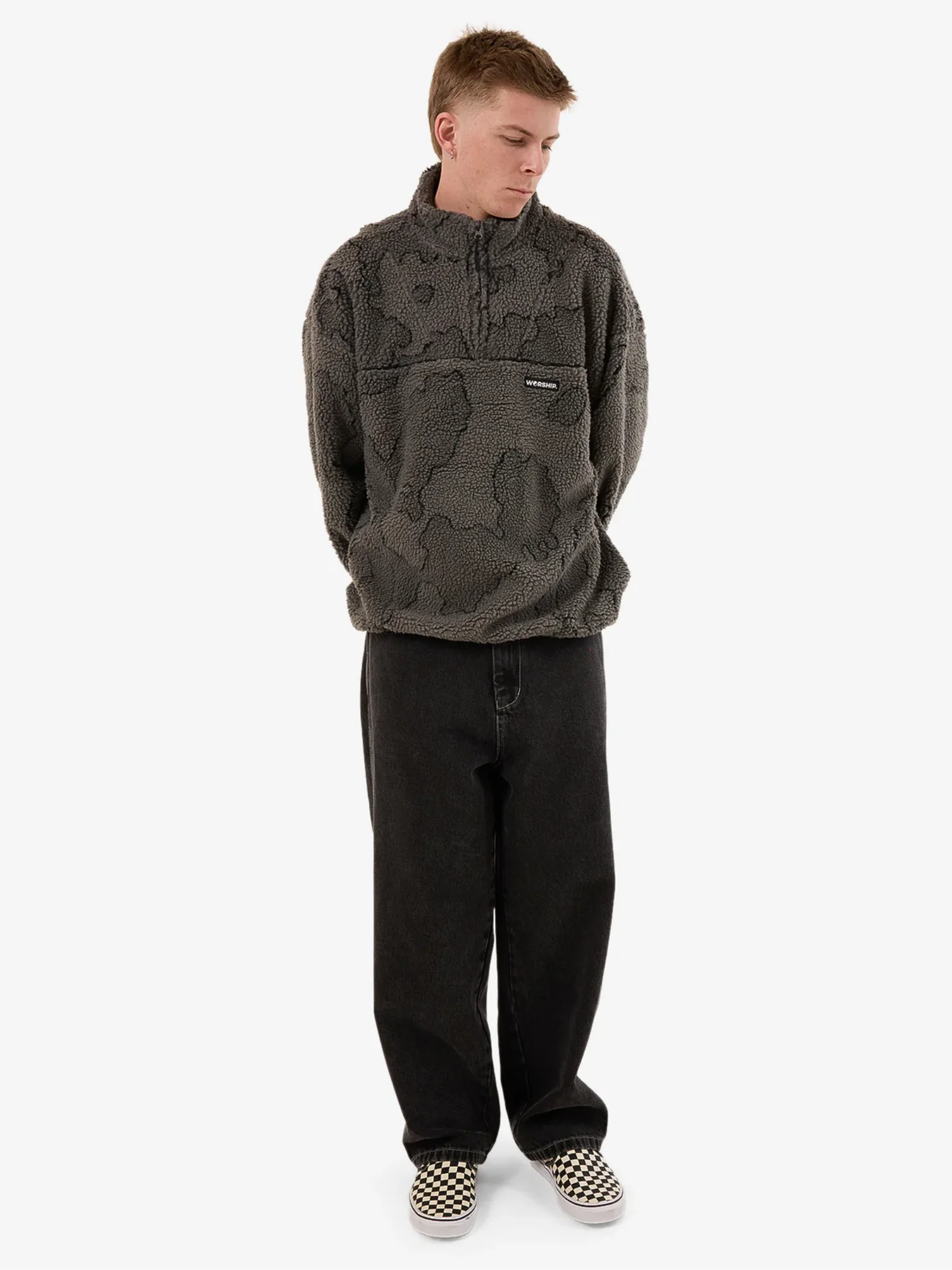 Delirium Quarter Zip Sherpa Fleece - Image 2