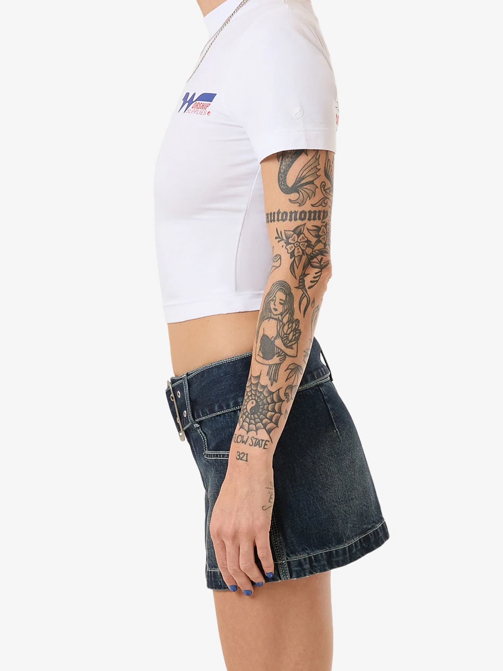 Misbehave Micro Skirt - Dirty Midnight Blue - Image 4