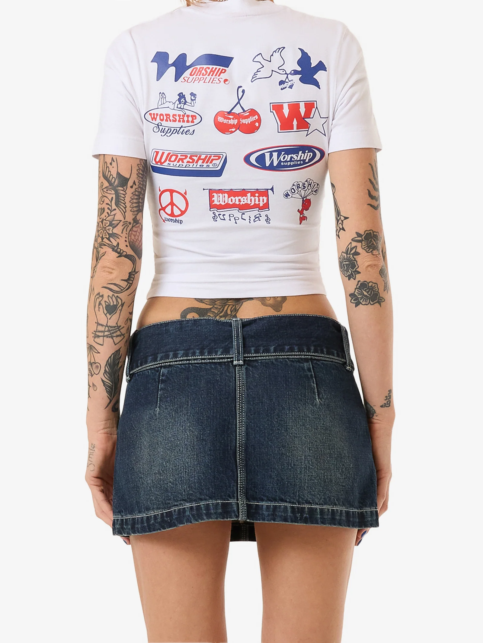 Misbehave Micro Skirt - Dirty Midnight Blue - Image 6