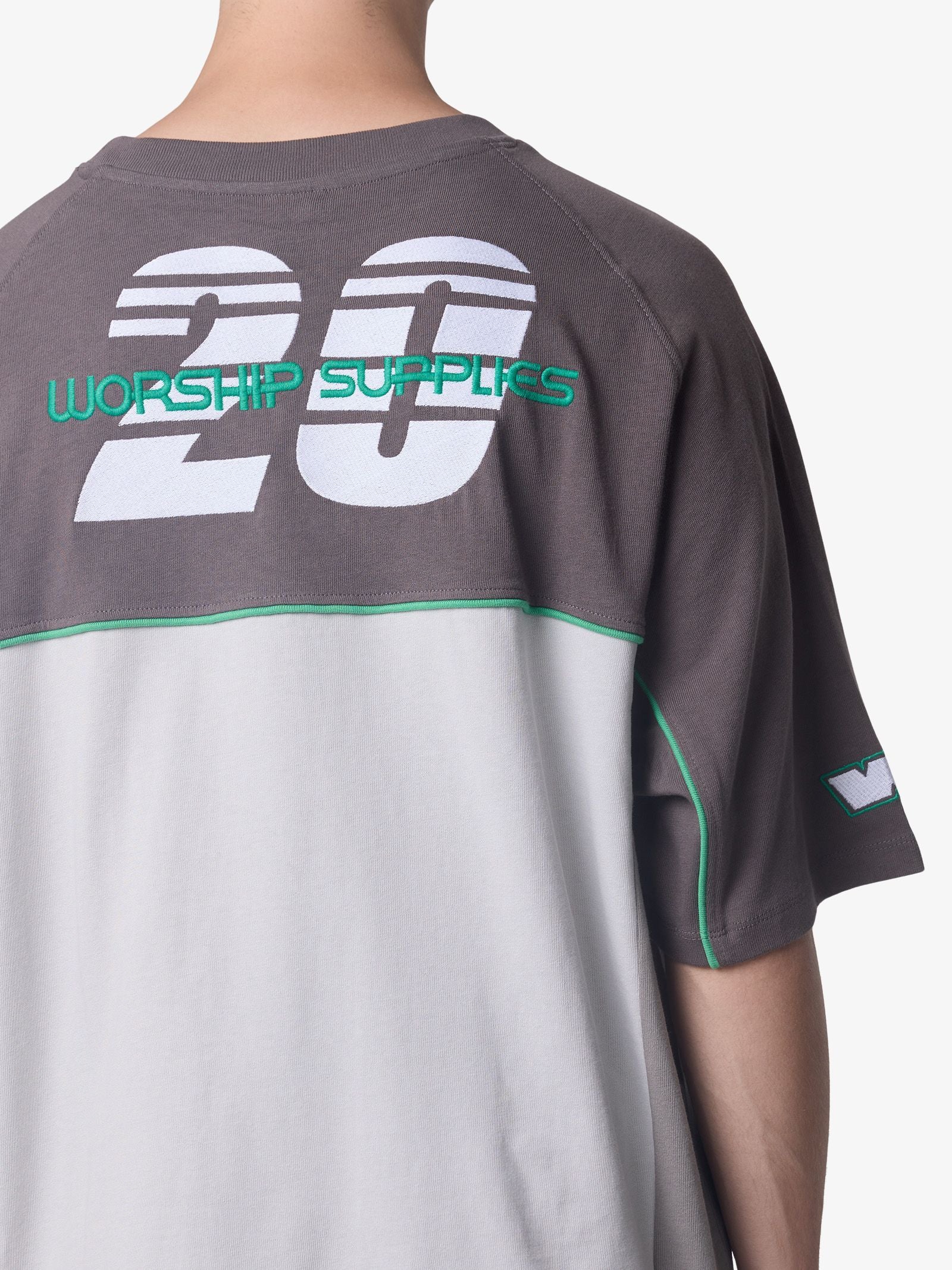Pit Crew Panel Oversize Raglan Tee - Image 2
