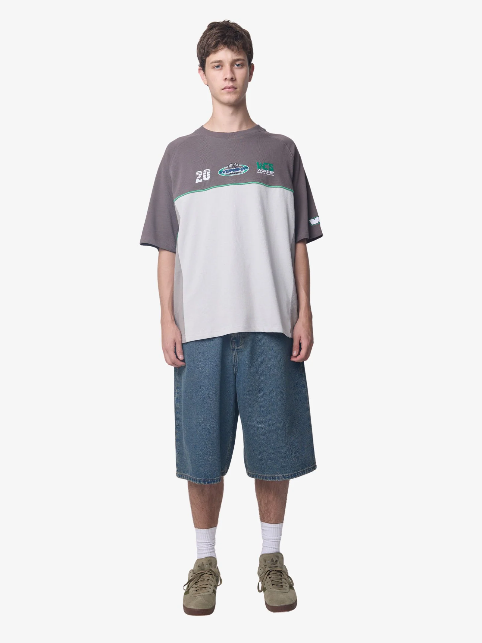 Pit Crew Panel Oversize Raglan Tee - Image 3