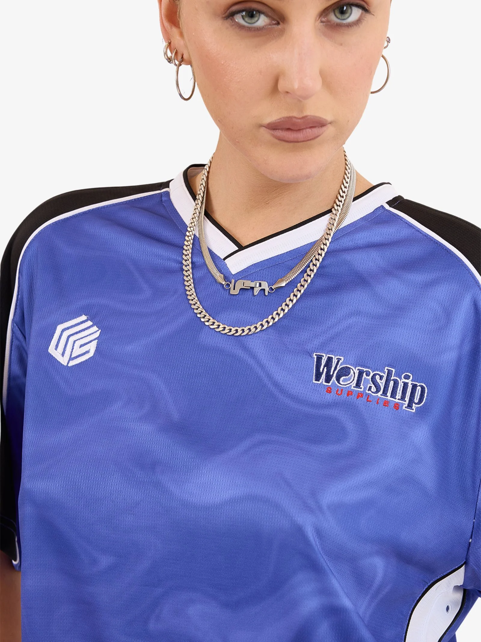 Smoke V-Neck Football Jersey - Image 4