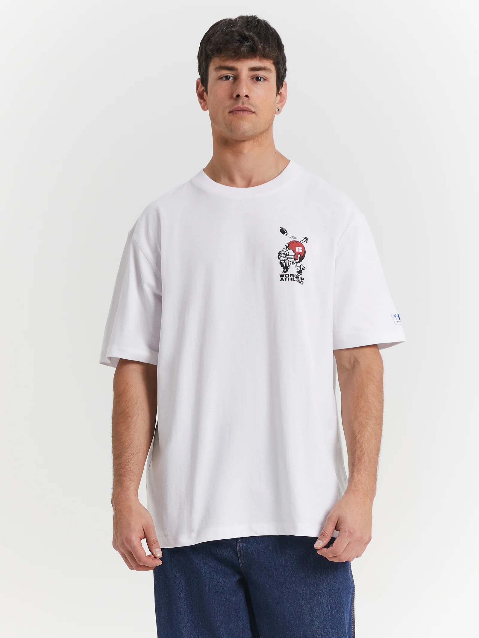 Worship x Russell Athletic Fumbler T-Shirt - Image 4