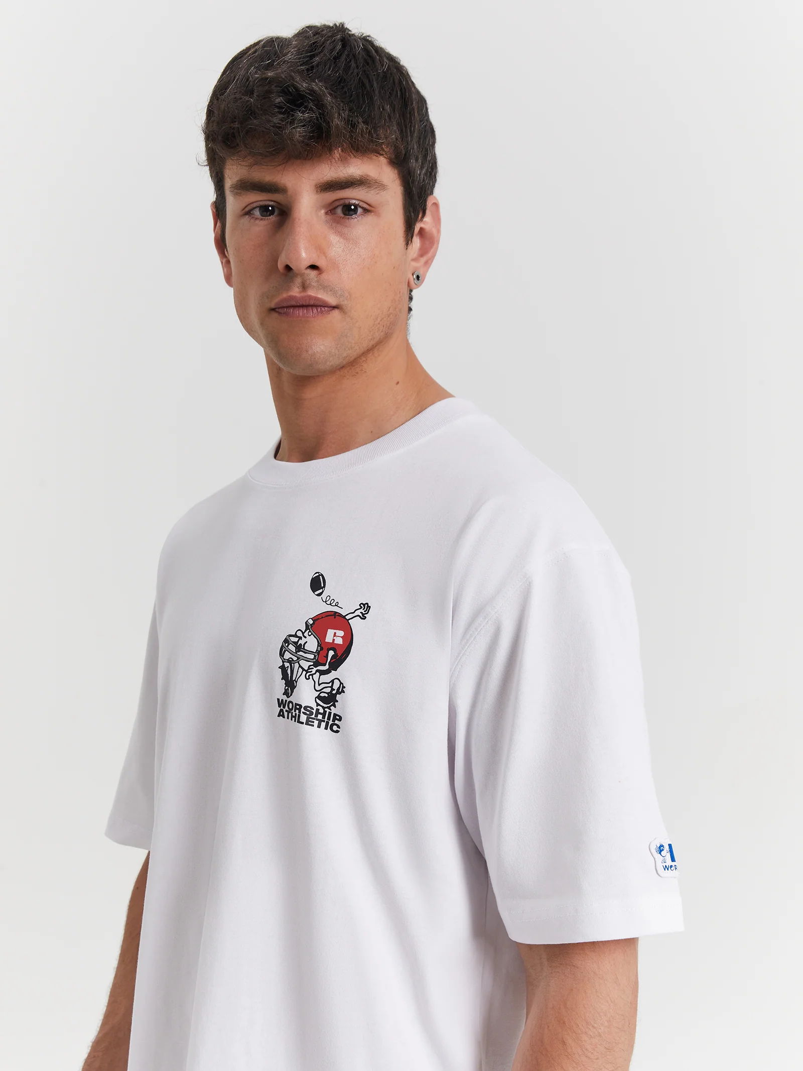 Worship x Russell Athletic Fumbler T-Shirt - Image 5