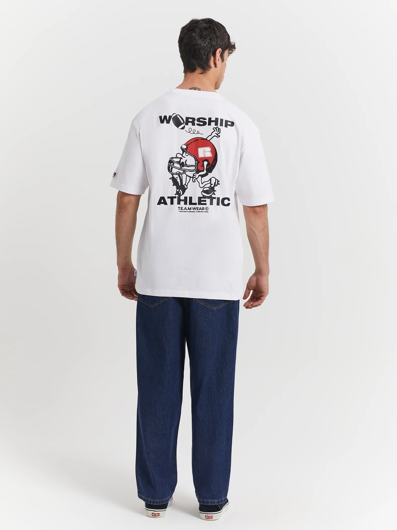 Worship x Russell Athletic Fumbler T-Shirt - Image 6