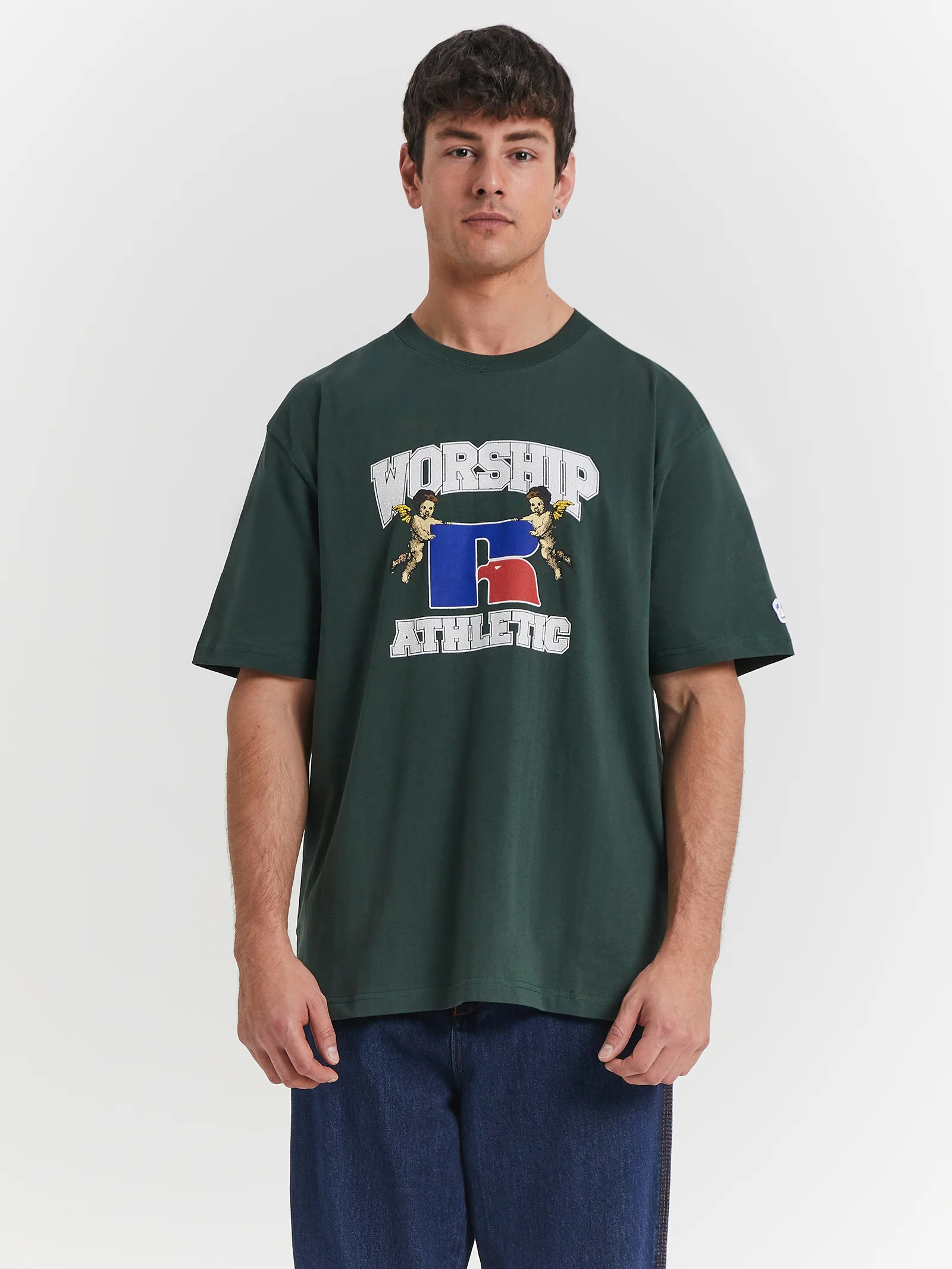 Worship x Russell Athletic Groundkeepers T-Shirt - Image 4