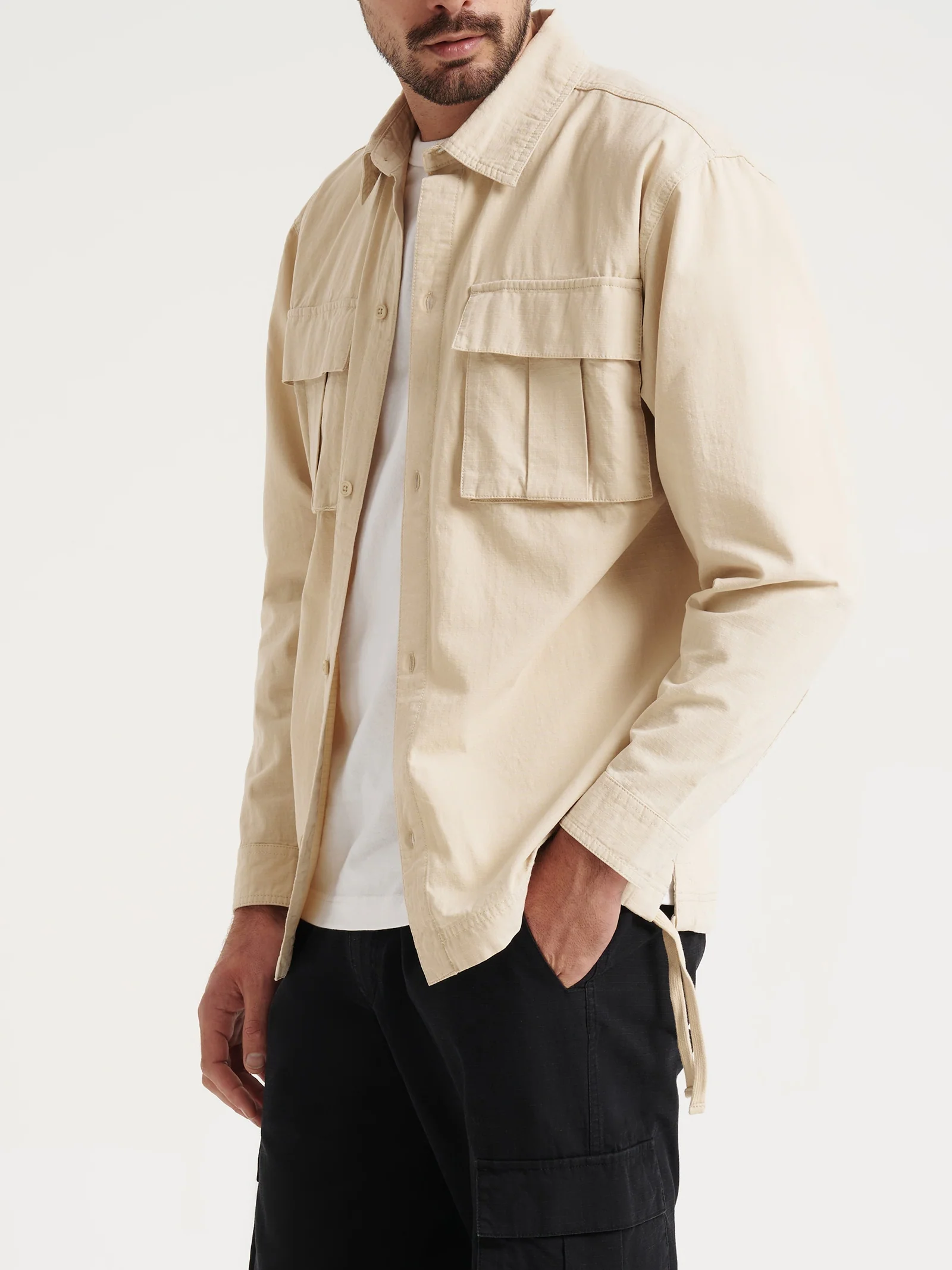 Wyatt Cargo Long Sleeve Shirt - Image 3