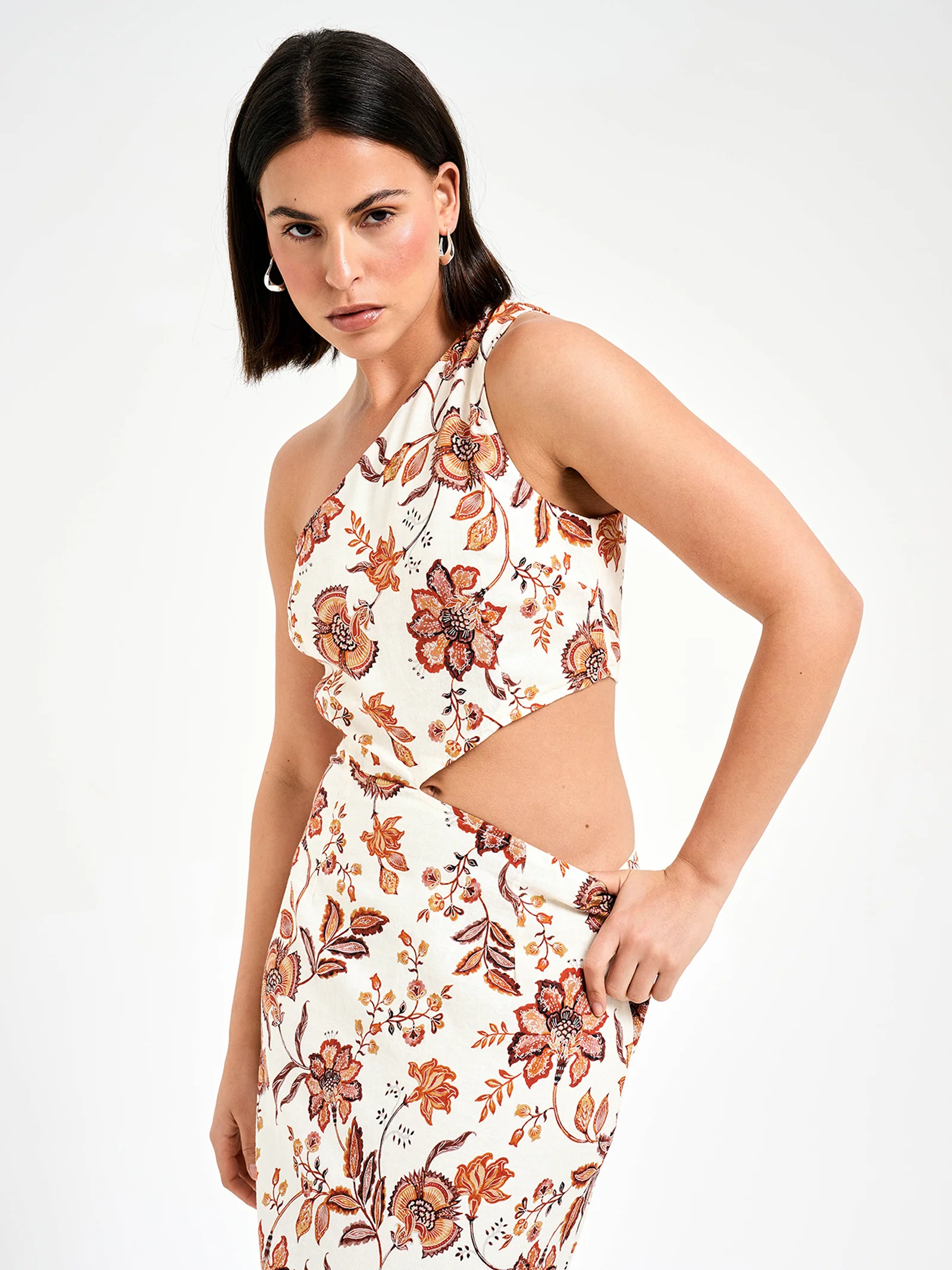 Wylder Asymmetrical MIdi Dress - Image 2