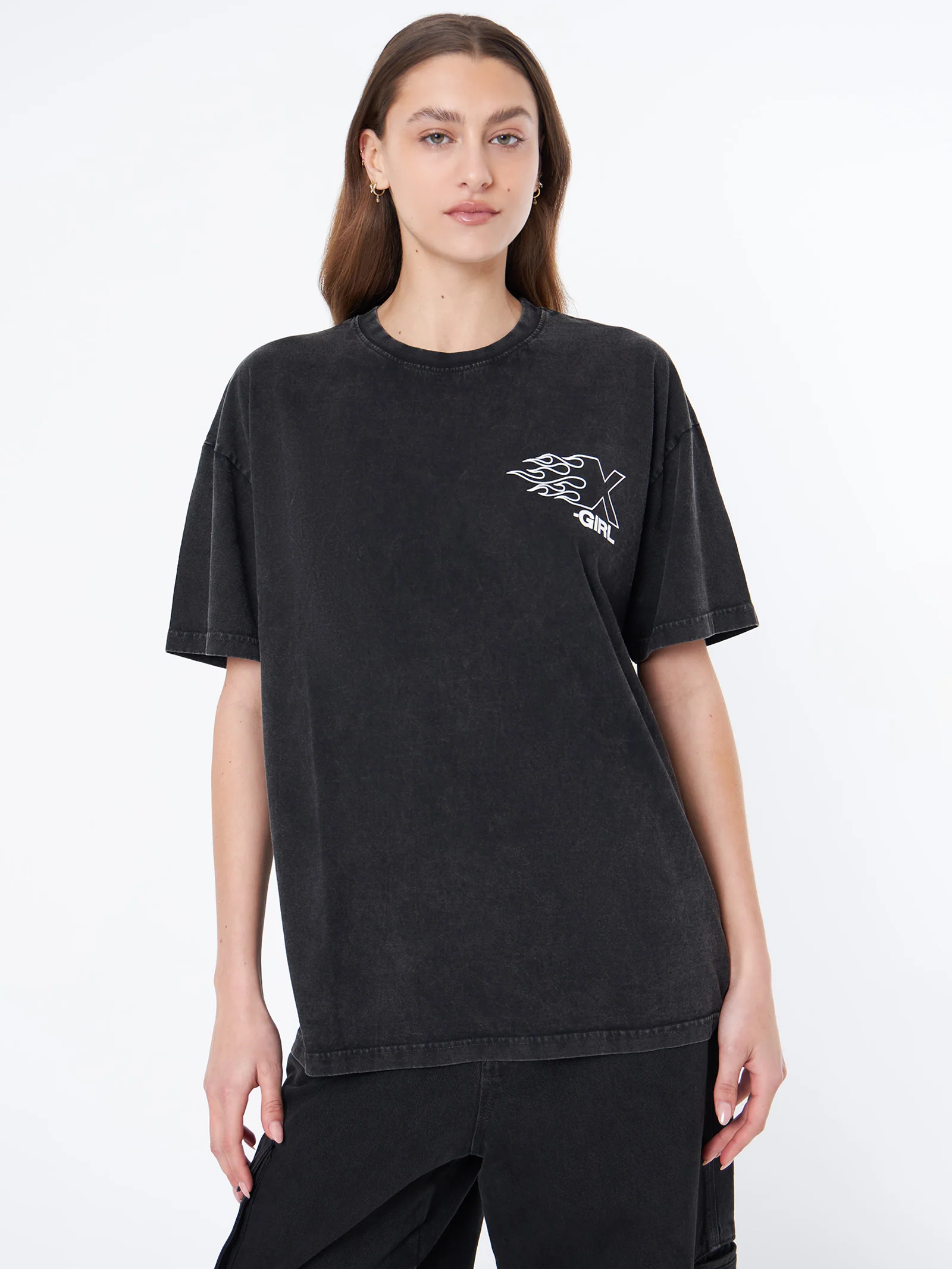 Burning X Logo Relaxed Tee - Image 2