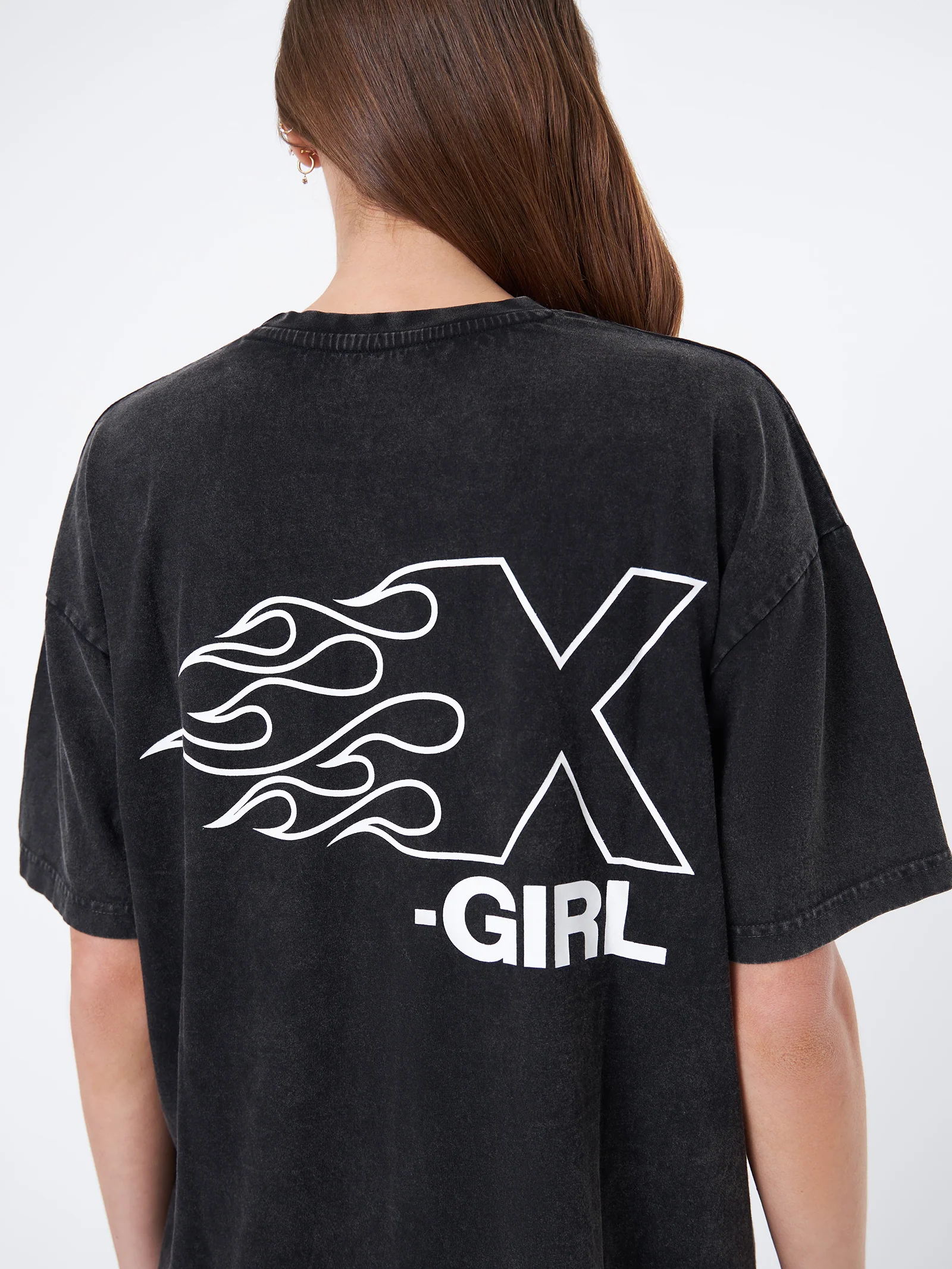 Burning X Logo Relaxed Tee - Image 3