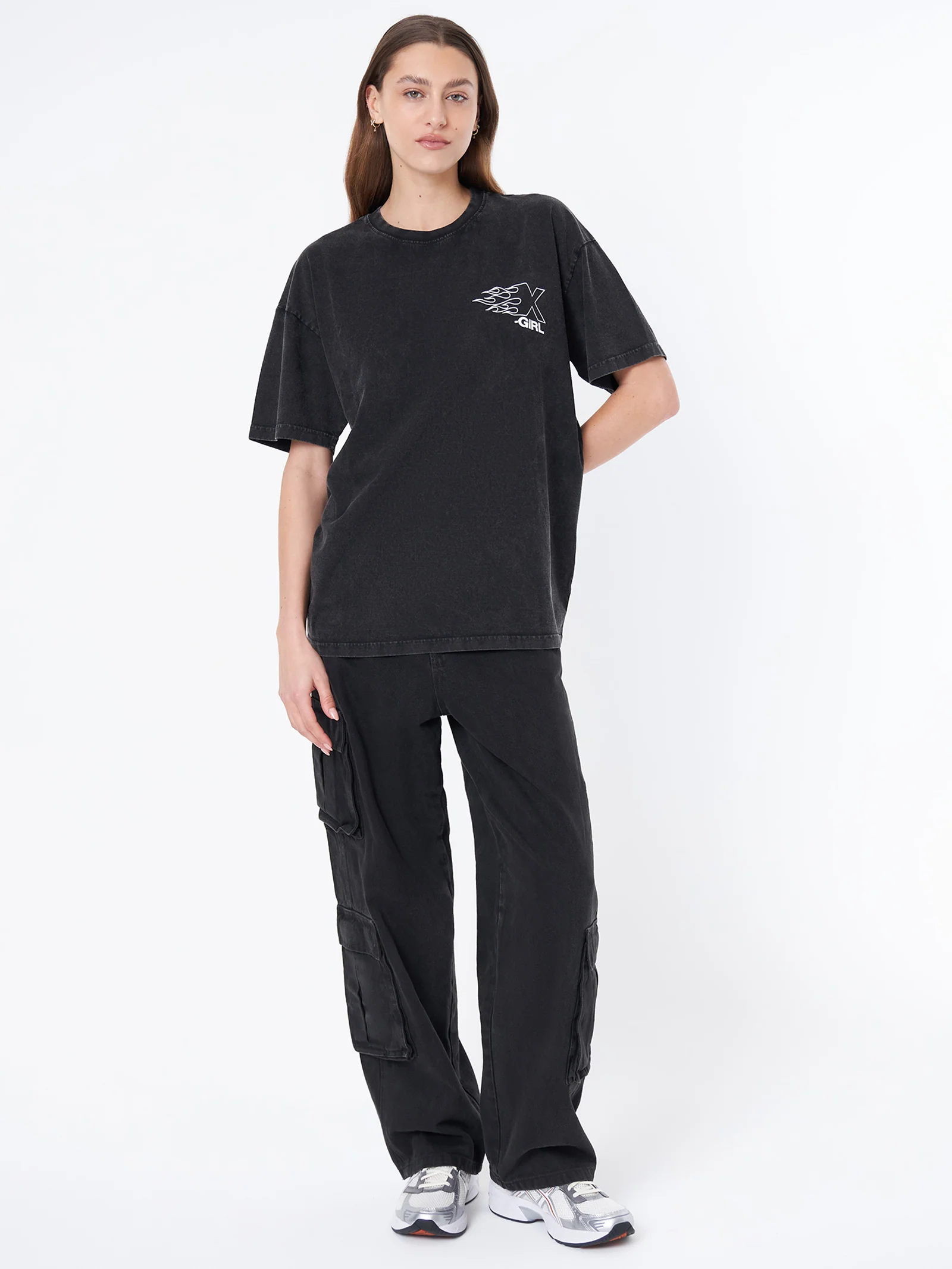 Burning X Logo Relaxed Tee - Image 4