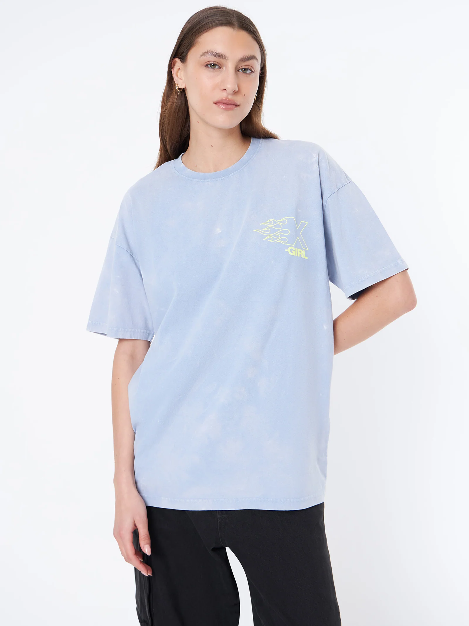 Burning X Logo Relaxed Tee - Image 2