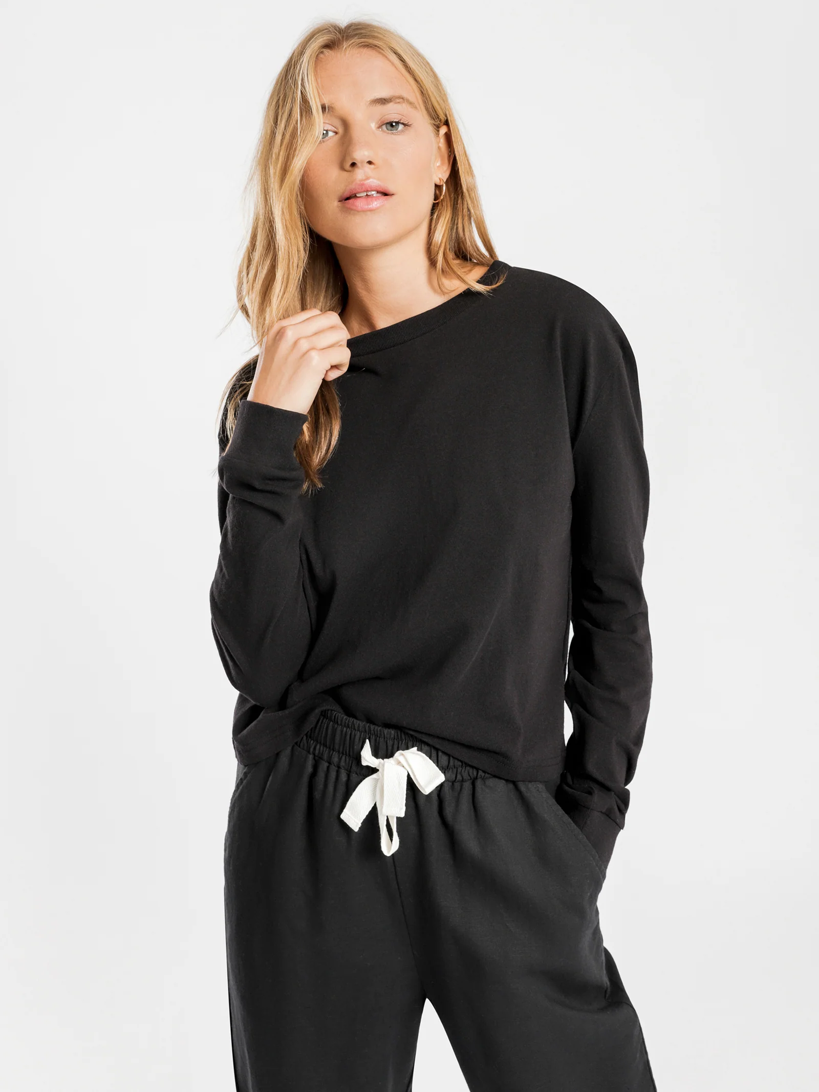 Xavier Crop Long Sleeve BF T-Shirt - Image 4