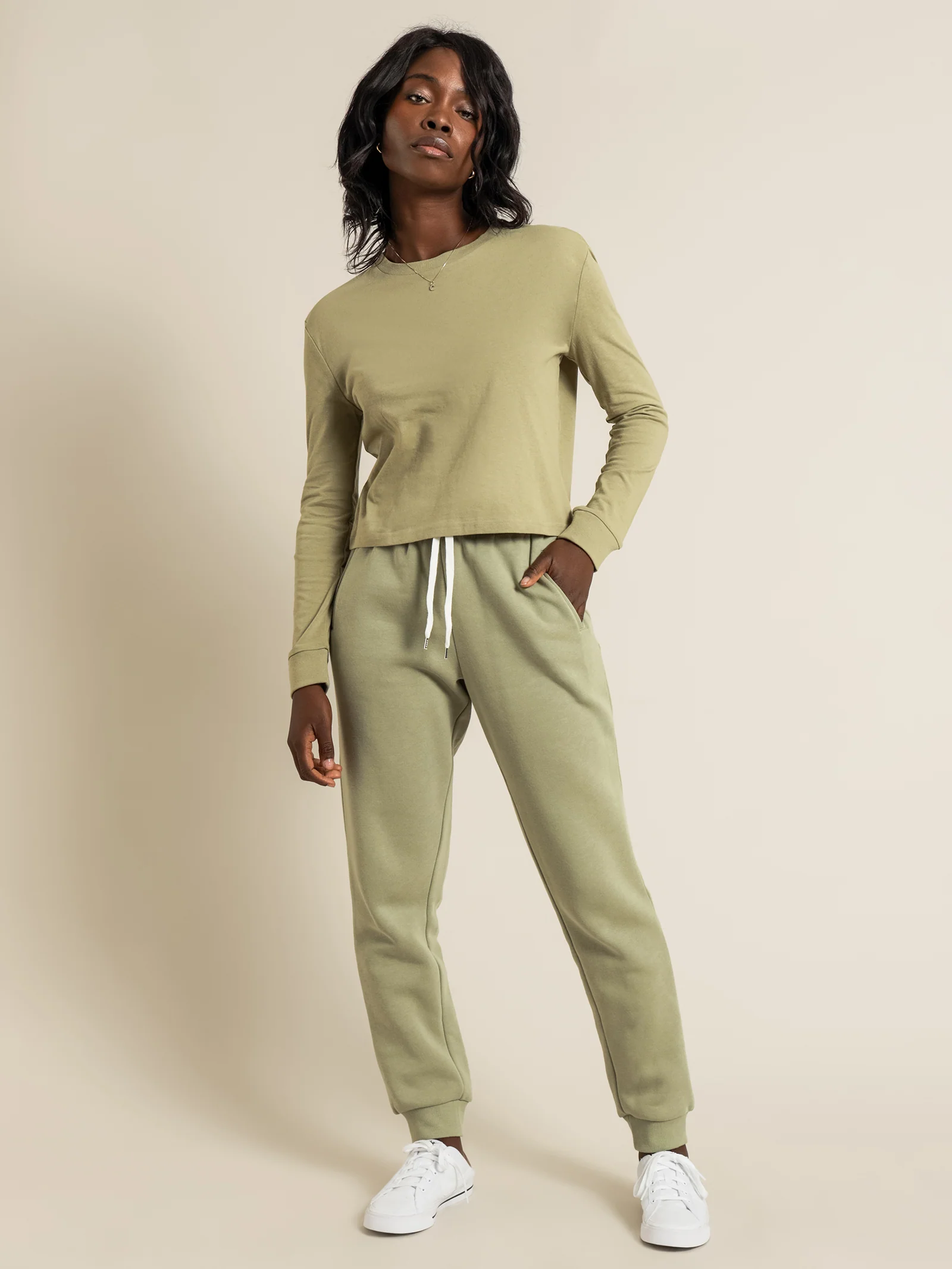 Xavier Crop Long Sleeve Boyfriend T-Shirt - Image 4
