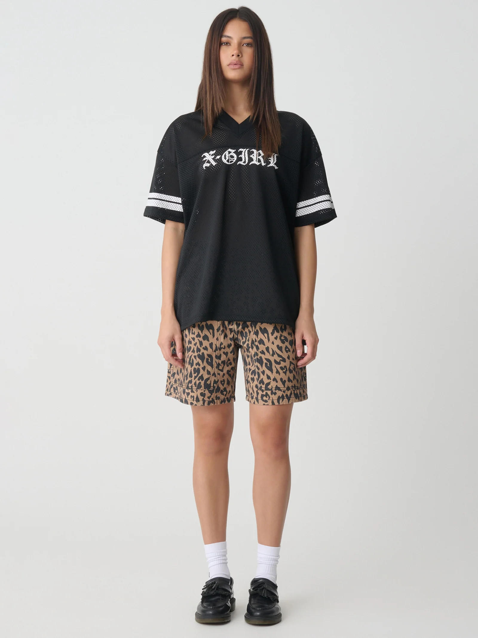 Blackletter Mesh Football Tee - Image 2