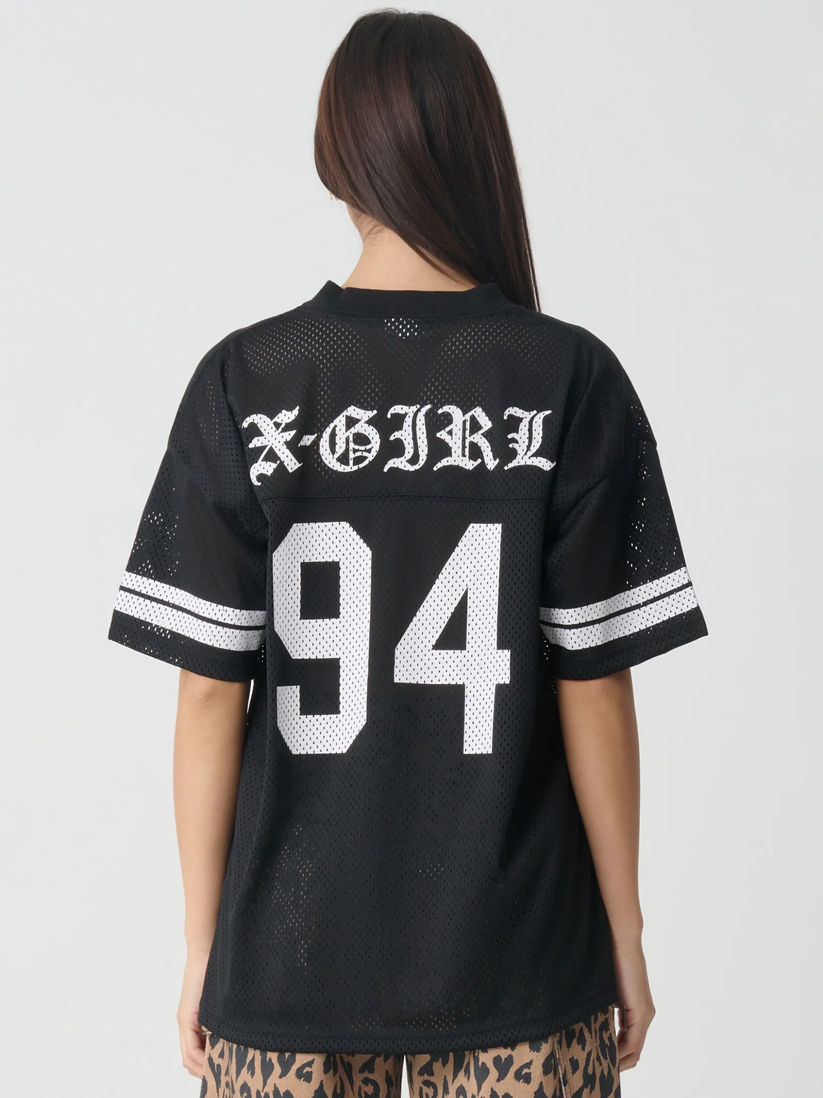 Blackletter Mesh Football Tee - Image 5