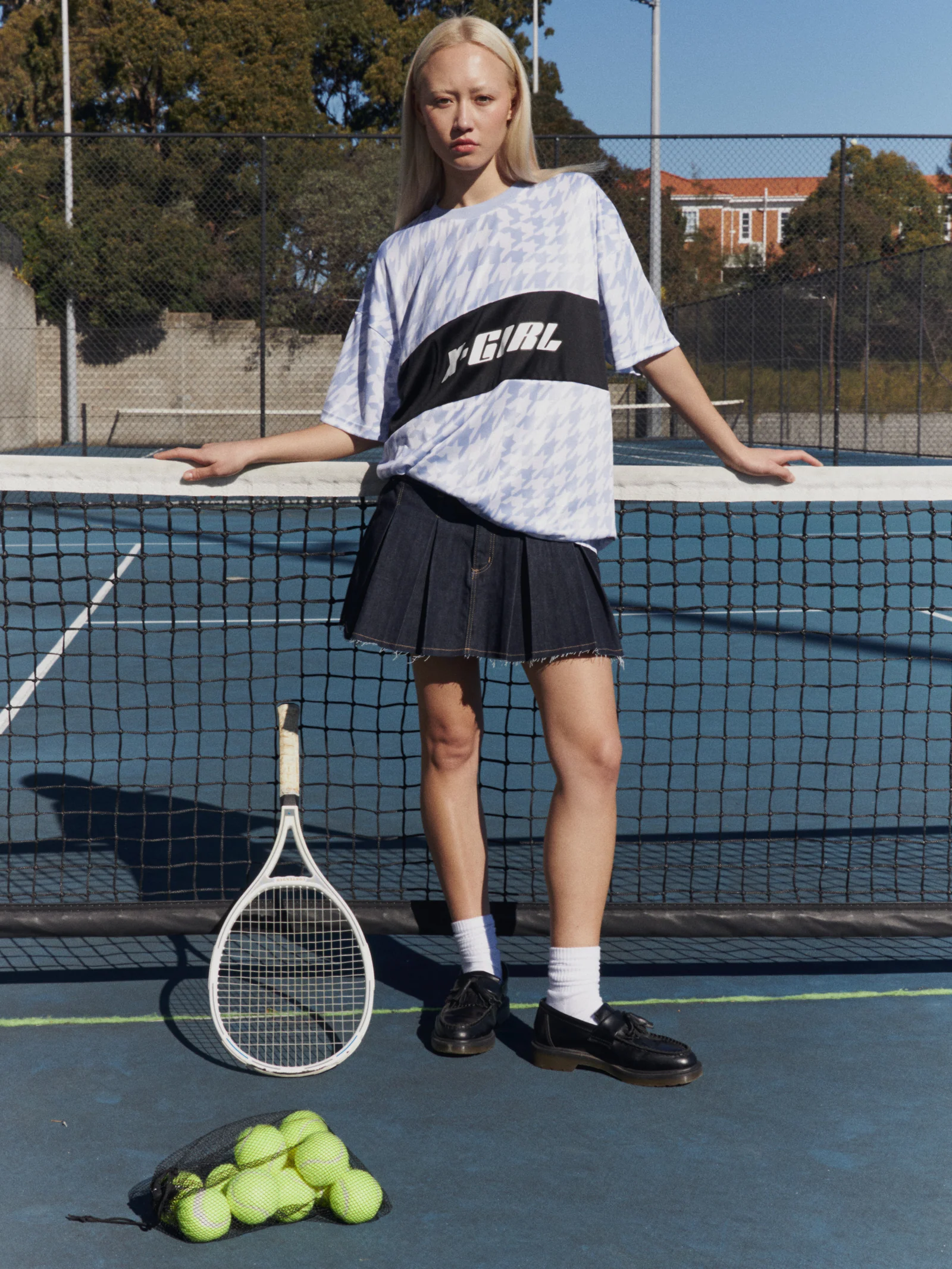 Contrast Panel Oversized Football T-Shirt - Image 2