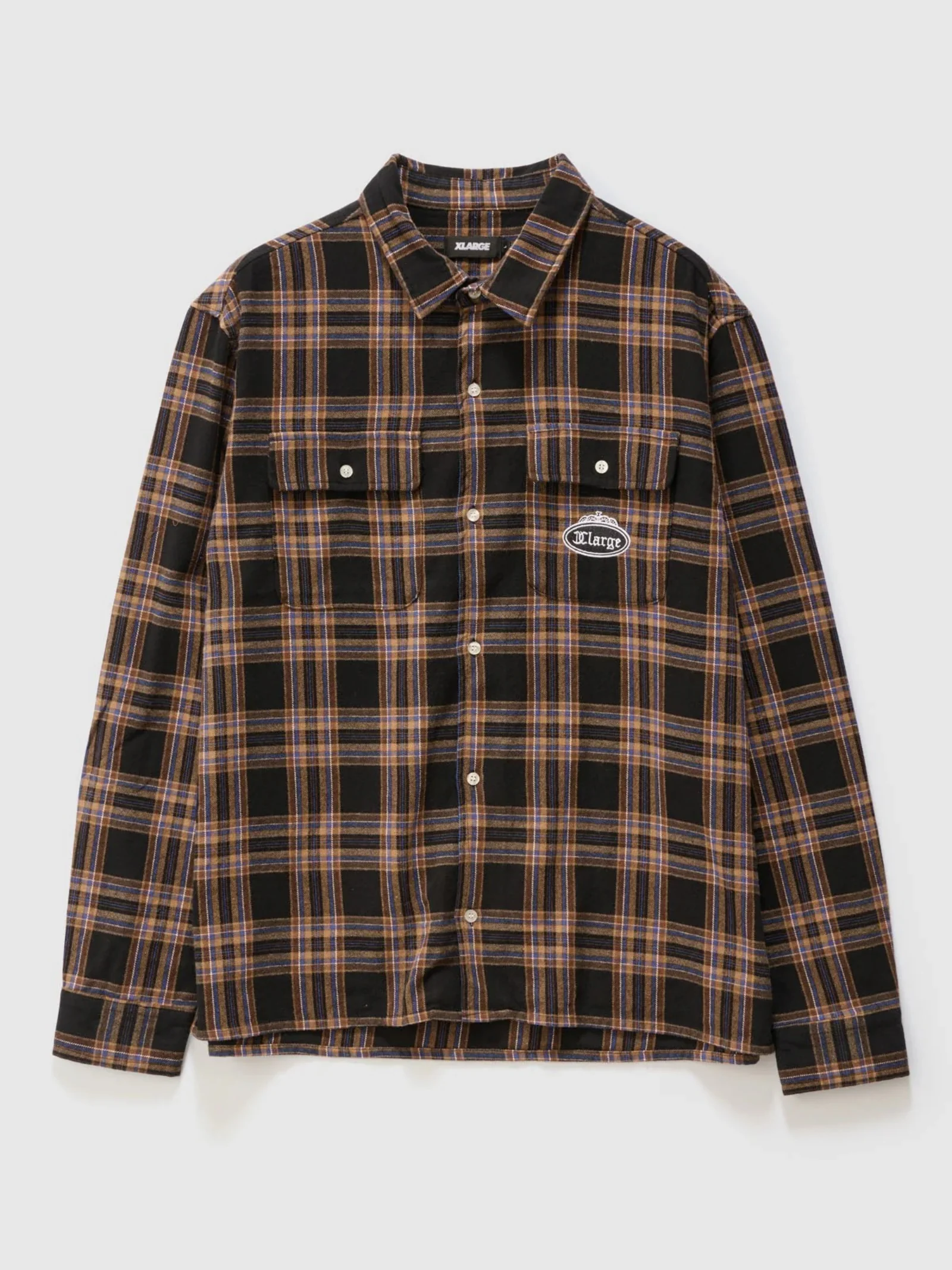 Patch Stripe Long Sleeve Shirt - Image 4