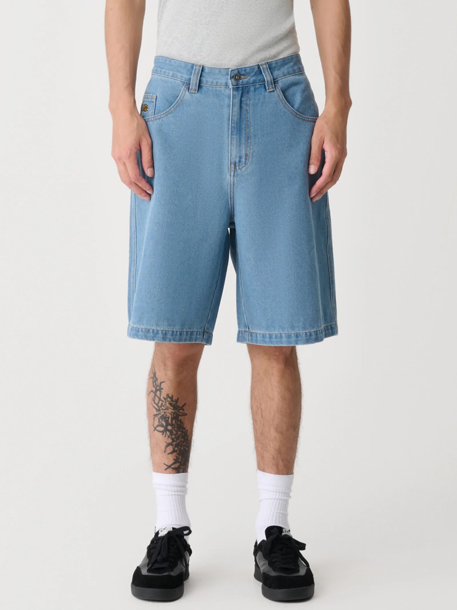 Peace Man Bull Denim Short - Image 2