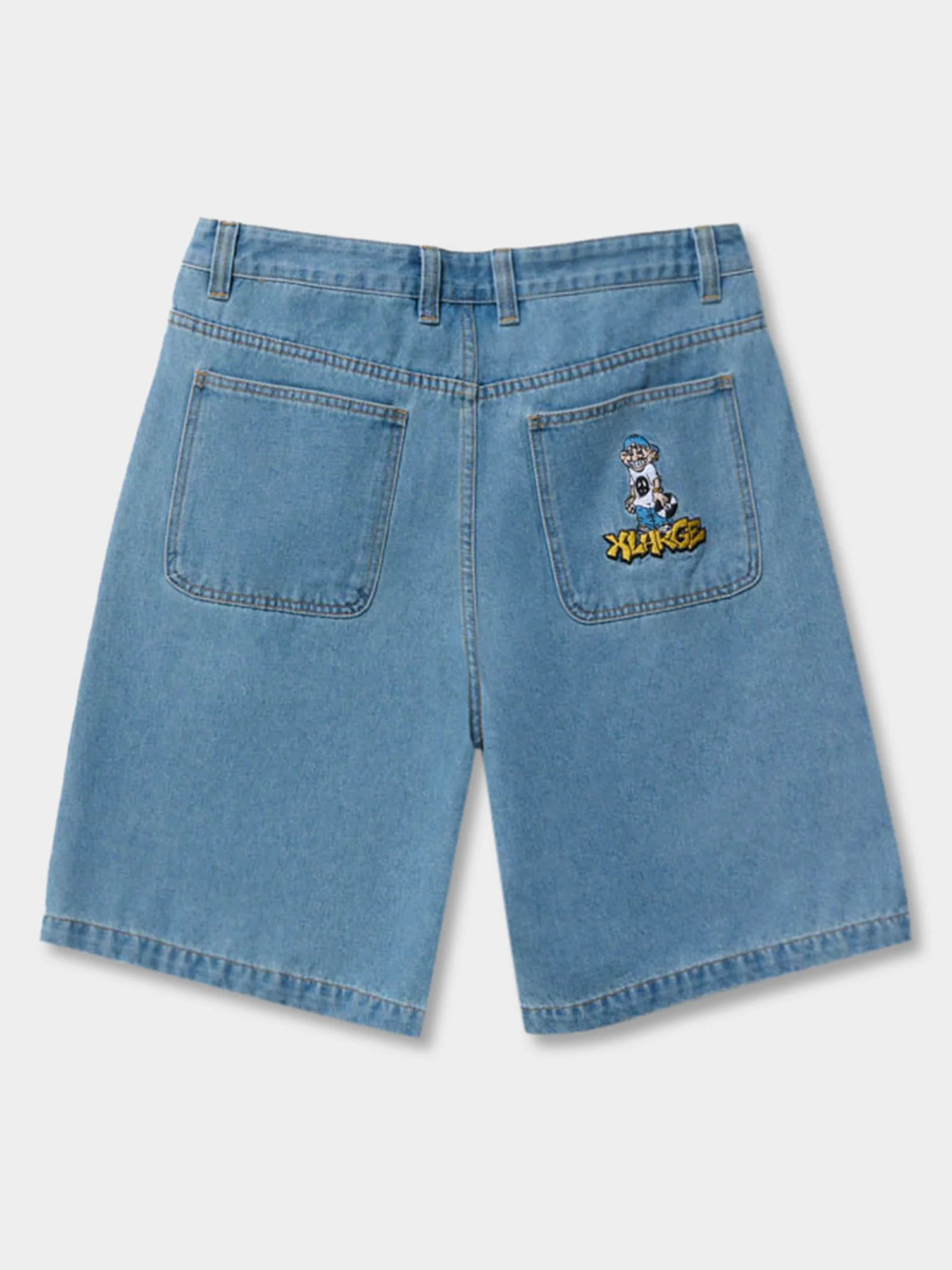 Peace Man Bull Denim Short - Image 3