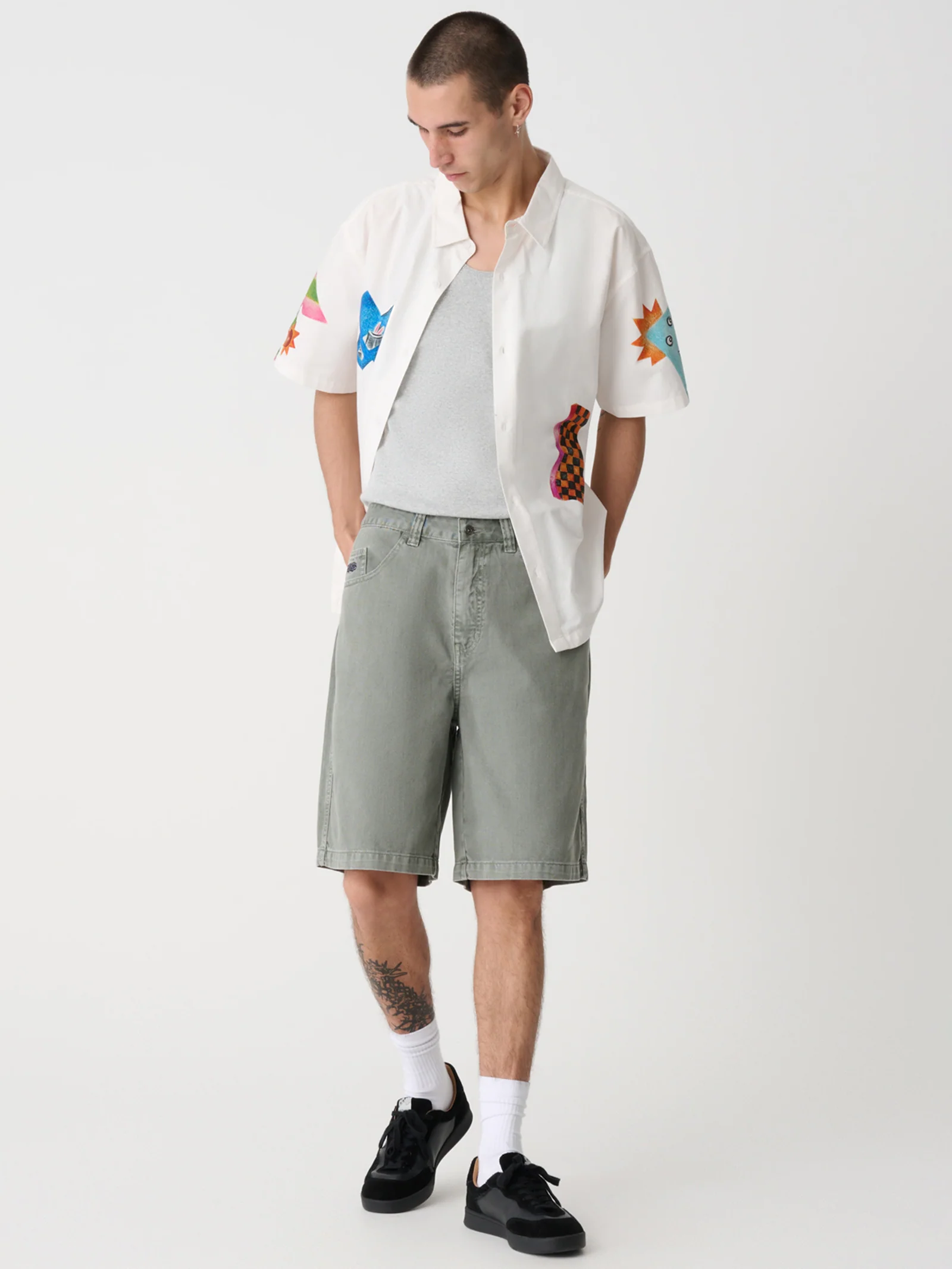 Pencil Poplin Ss Shirt - Image 3