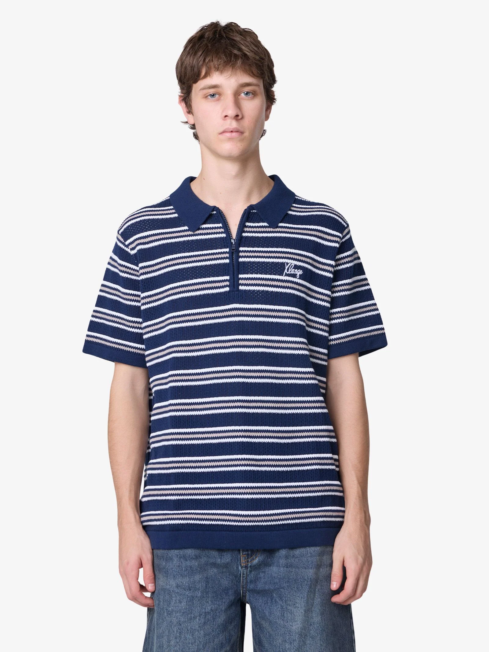 Script Stripe Short Sleeve Polo - Image 2