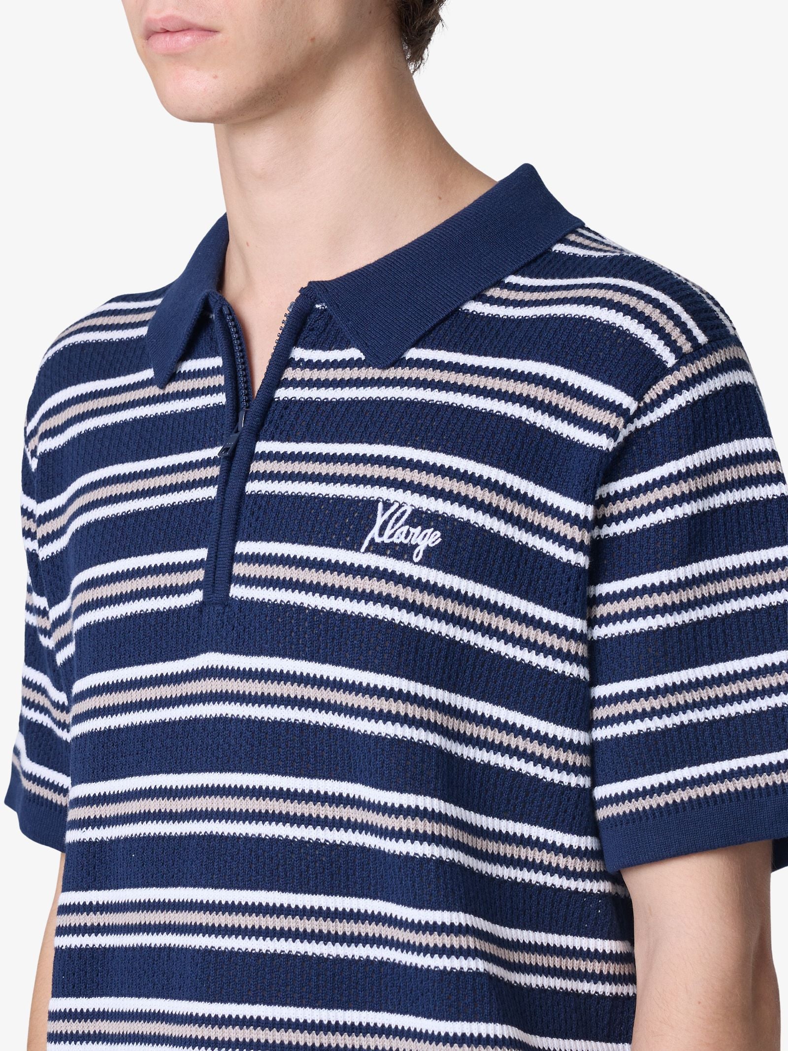 Script Stripe Short Sleeve Polo - Image 3
