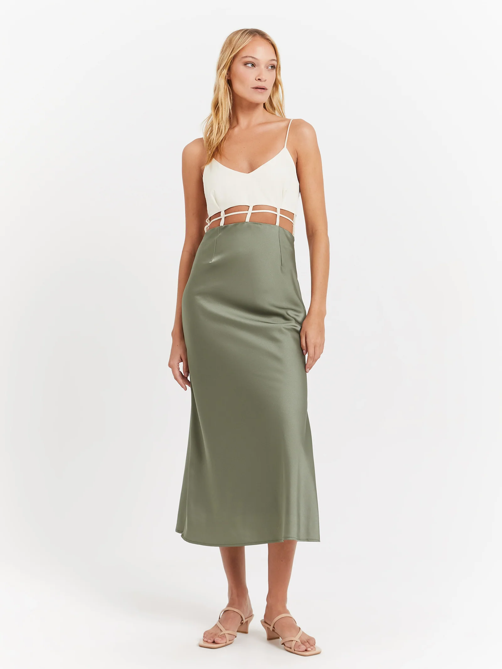 Xyla Satin Dress - Image 2