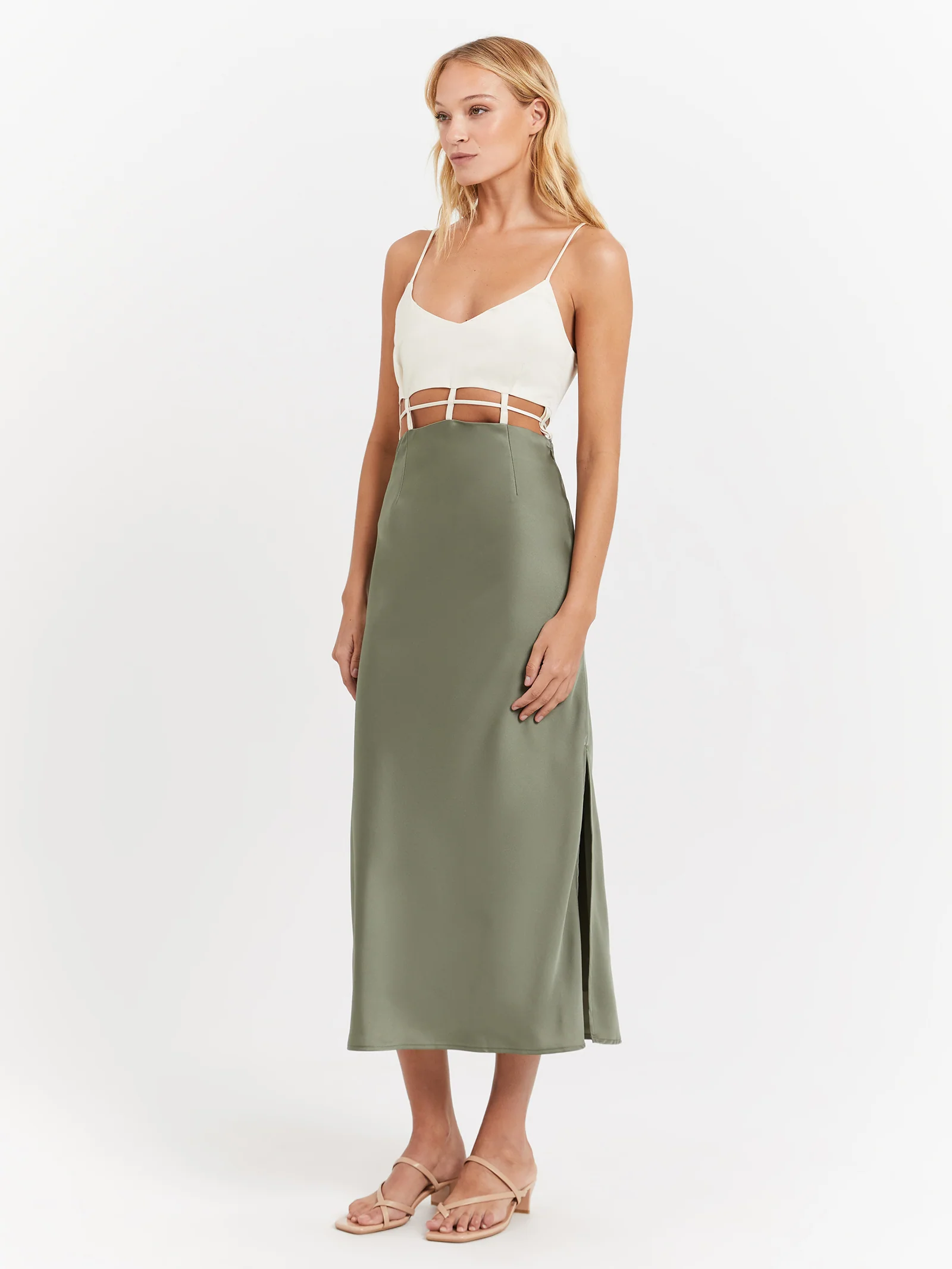 Xyla Satin Dress - Image 4
