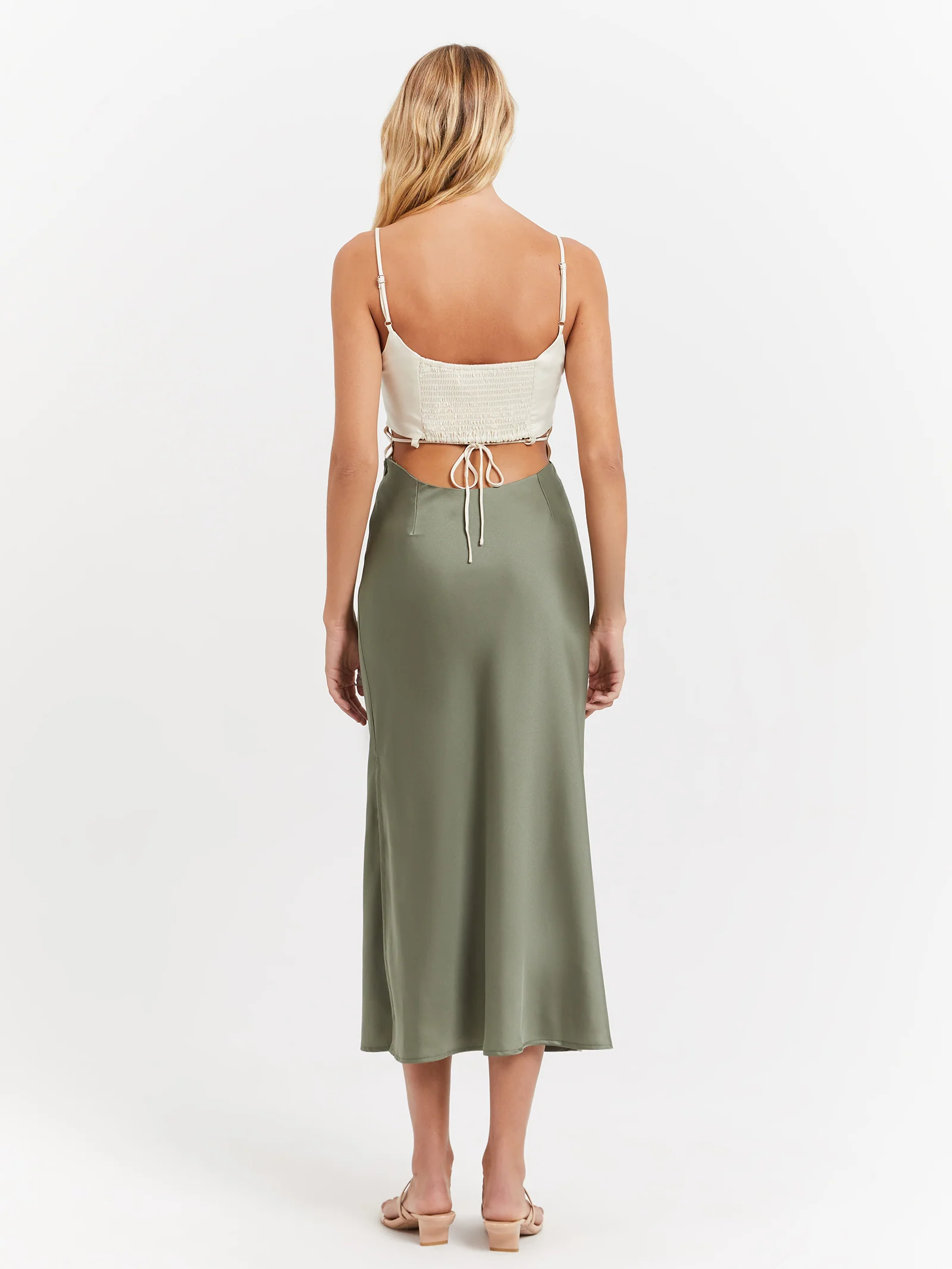 Xyla Satin Dress - Image 5