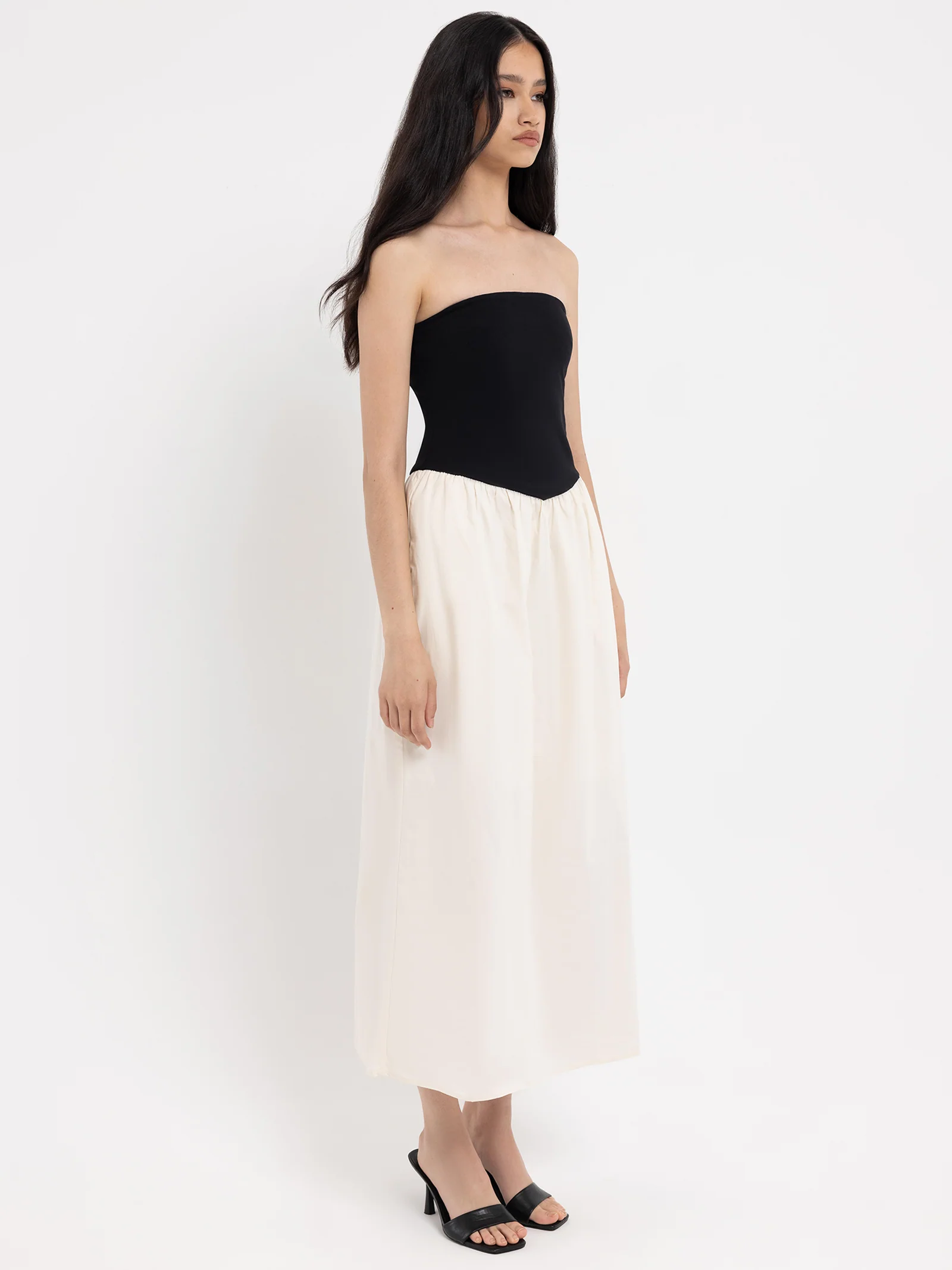 Yasmin Contrast Midi Dress - Image 3