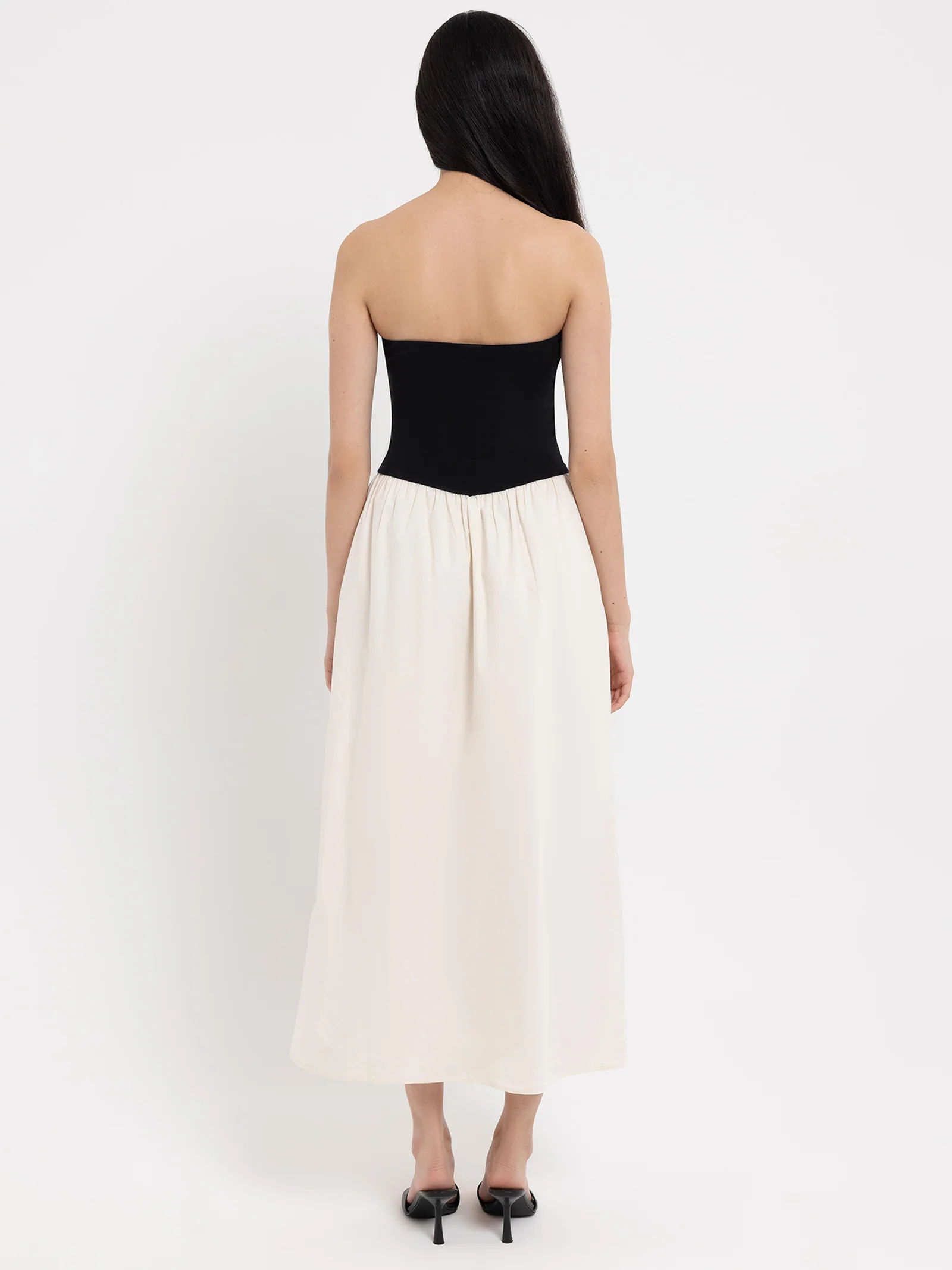 Yasmin Contrast Midi Dress - Image 5