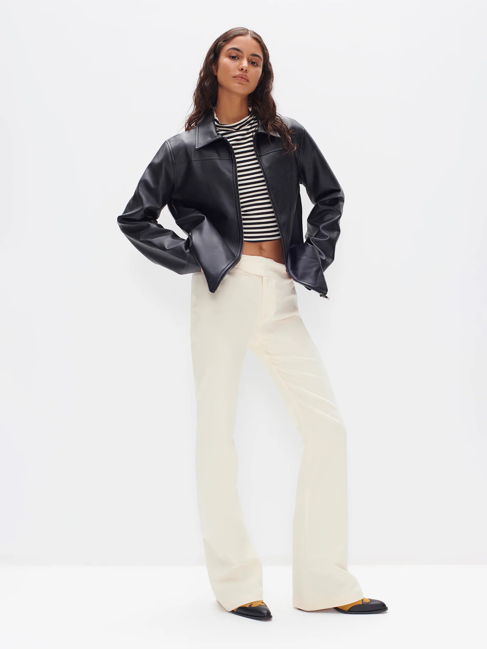 Yates Faux Leather Jacket - Image 2