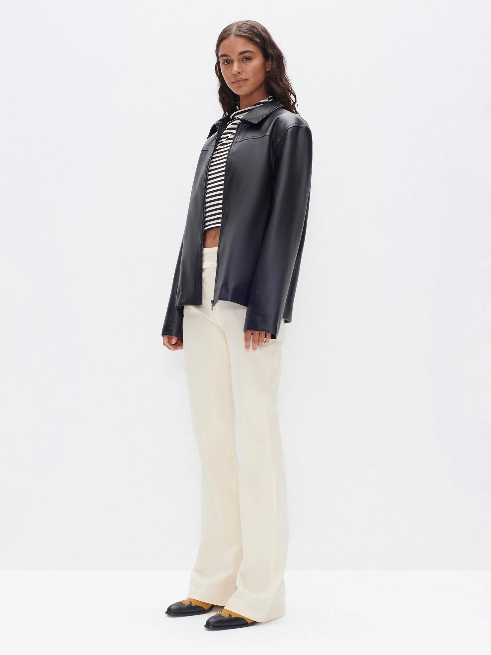 Yates Faux Leather Jacket - Image 3