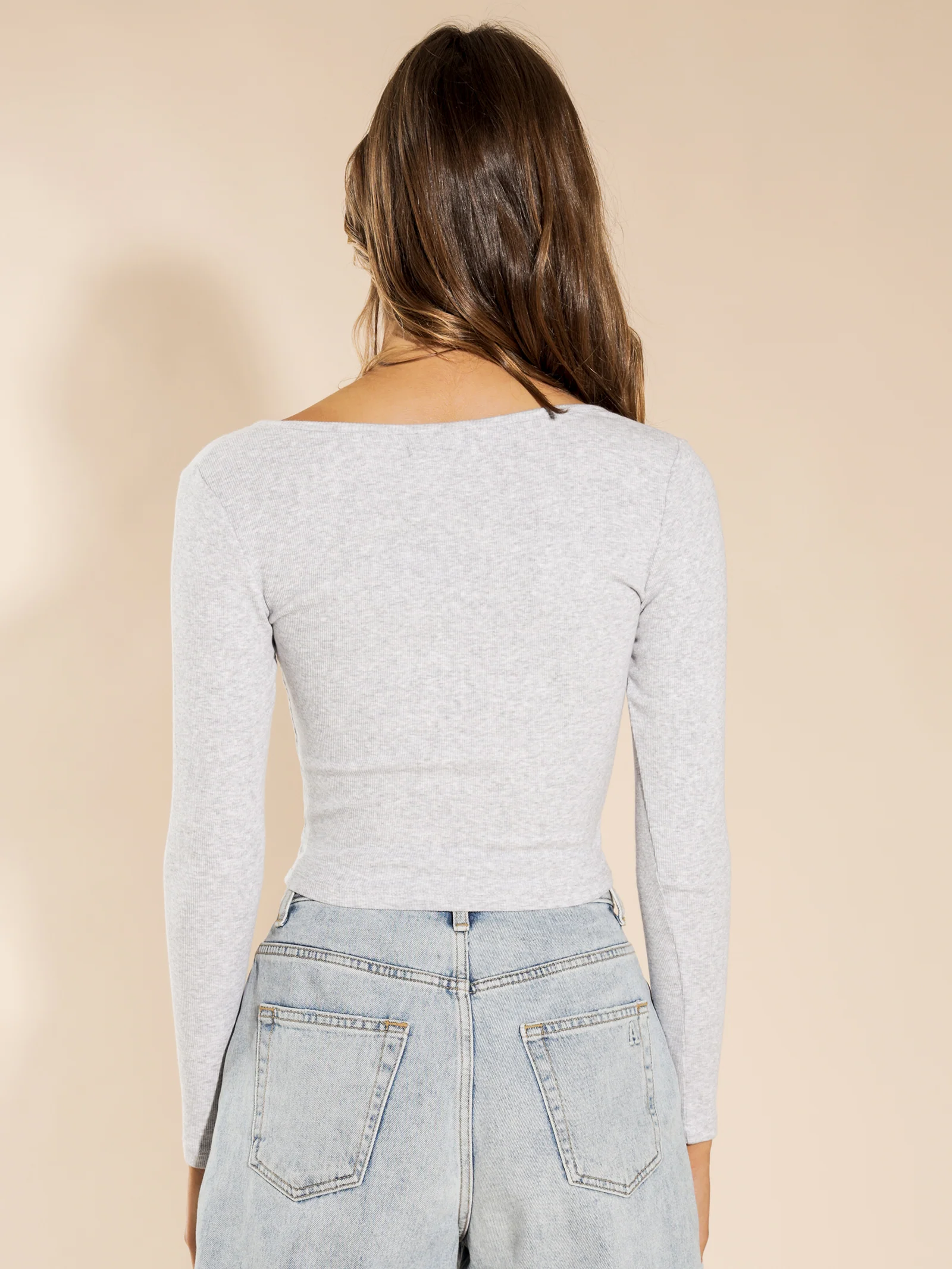 Yaz Notch Front Long Sleeve T-Shirt - Image 4