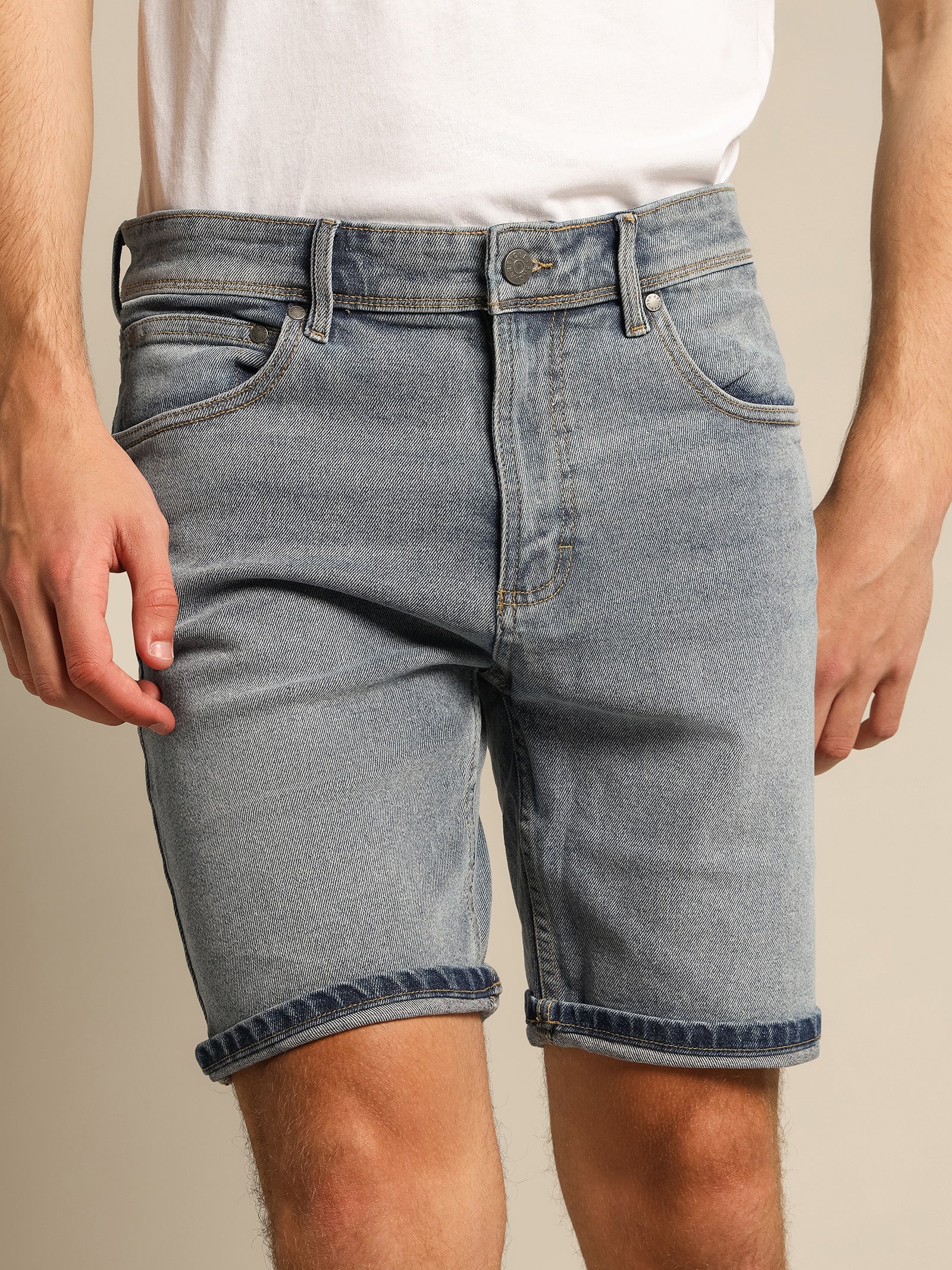 Zane Skinny Denim Short - Image 2