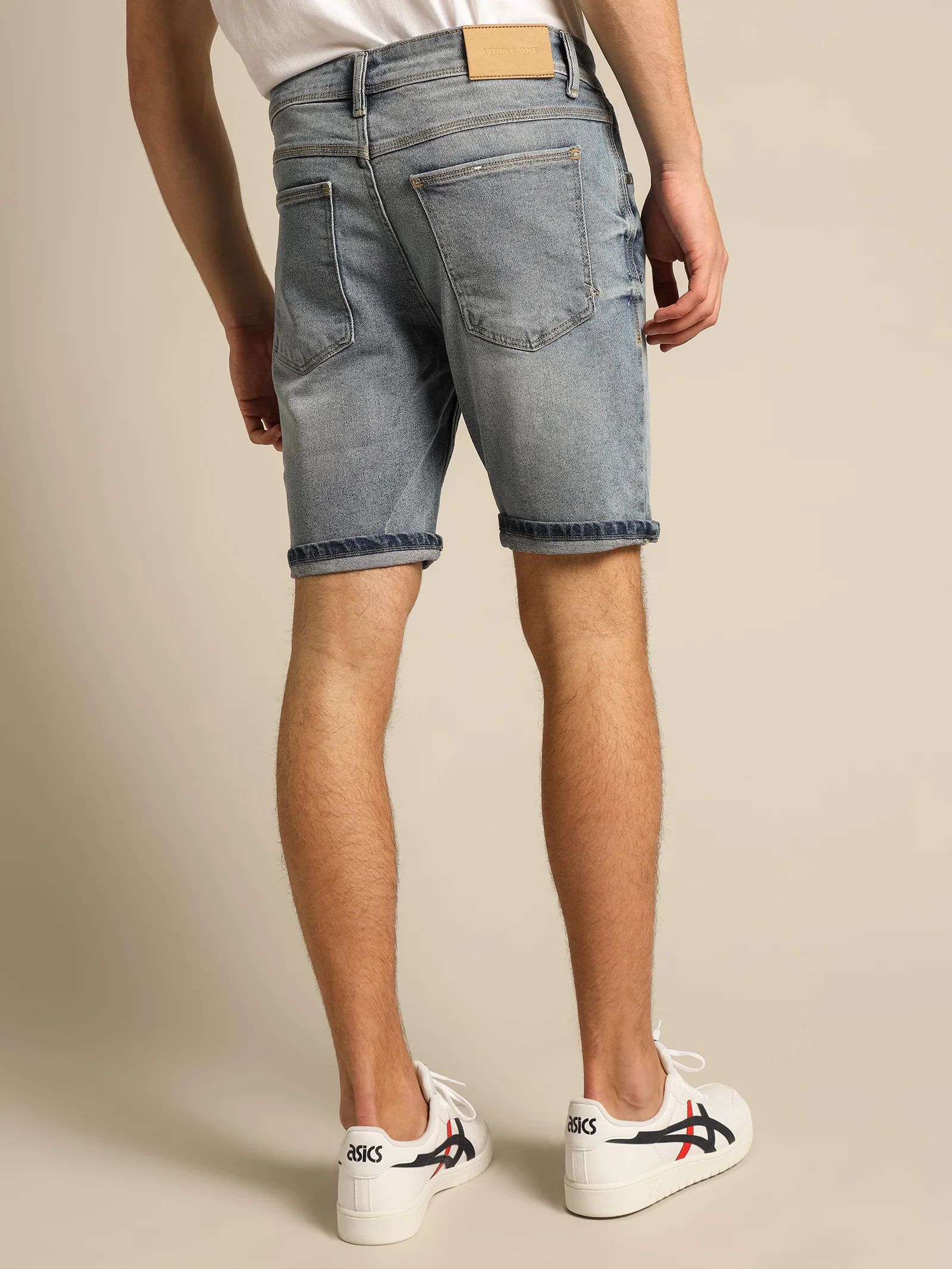 Zane Skinny Denim Short - Image 7